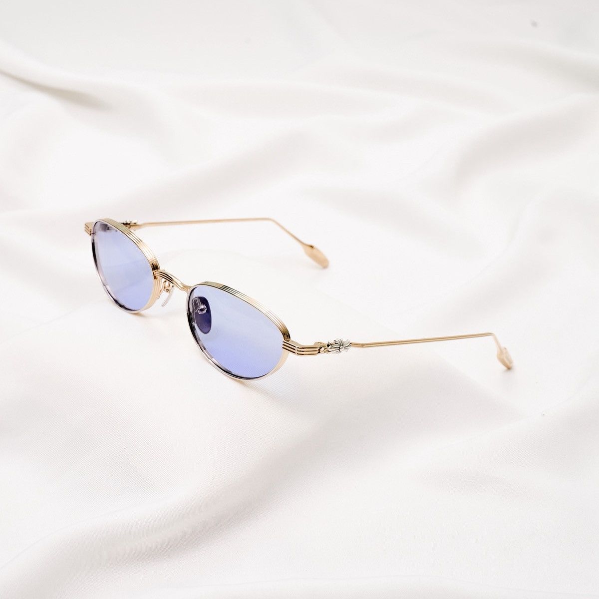 Chrome Hearts CHROME HEARTS CLITORIAL SHINY SILVER/ GOLD PLATED SUNGLASSES Size ONE SIZE - 1 Thumbnail