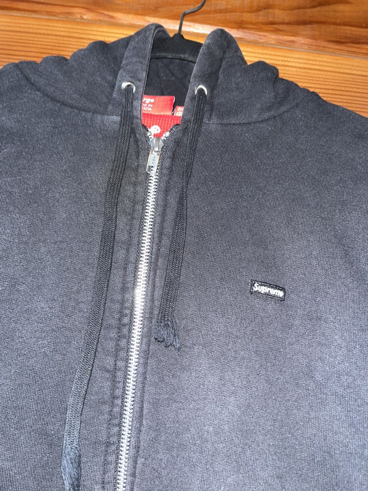 Supreme Black And Red Supreme Thermal Hoodie Size US L / EU 52-54 / 3 - 3 Thumbnail
