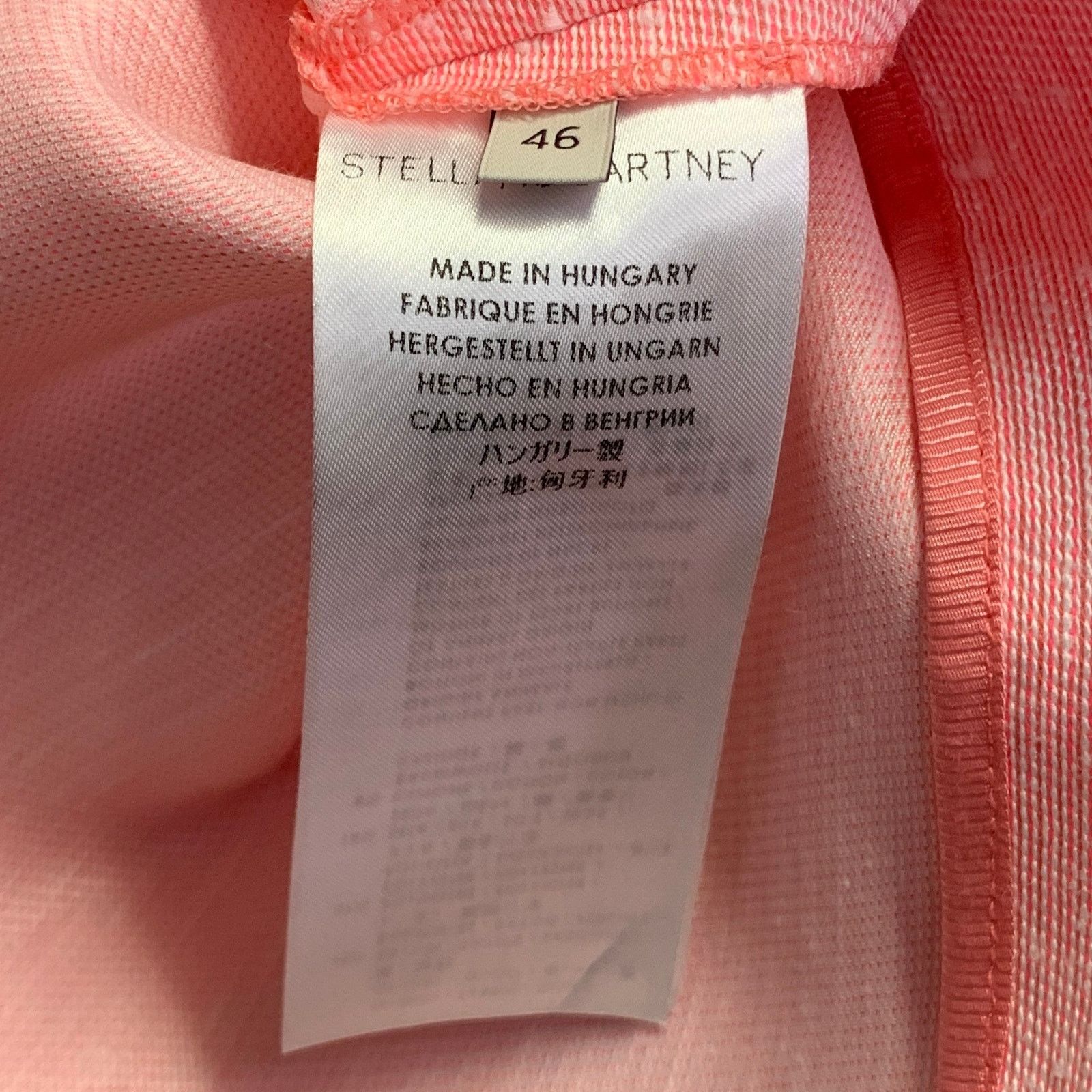 Stella McCartney STELLA McCARTNEY Pink Rayon Silk Textured Crew Neck Boxy Top Size L / US 10 / IT 46 - 5 Thumbnail