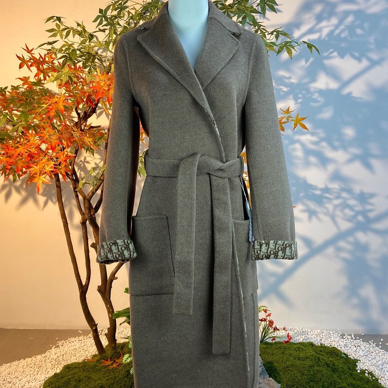 Dior Dior Wool Blend Belted Coat Size 36 Size XS / US 0-2 / IT 36-38 - 1 Thumbnail