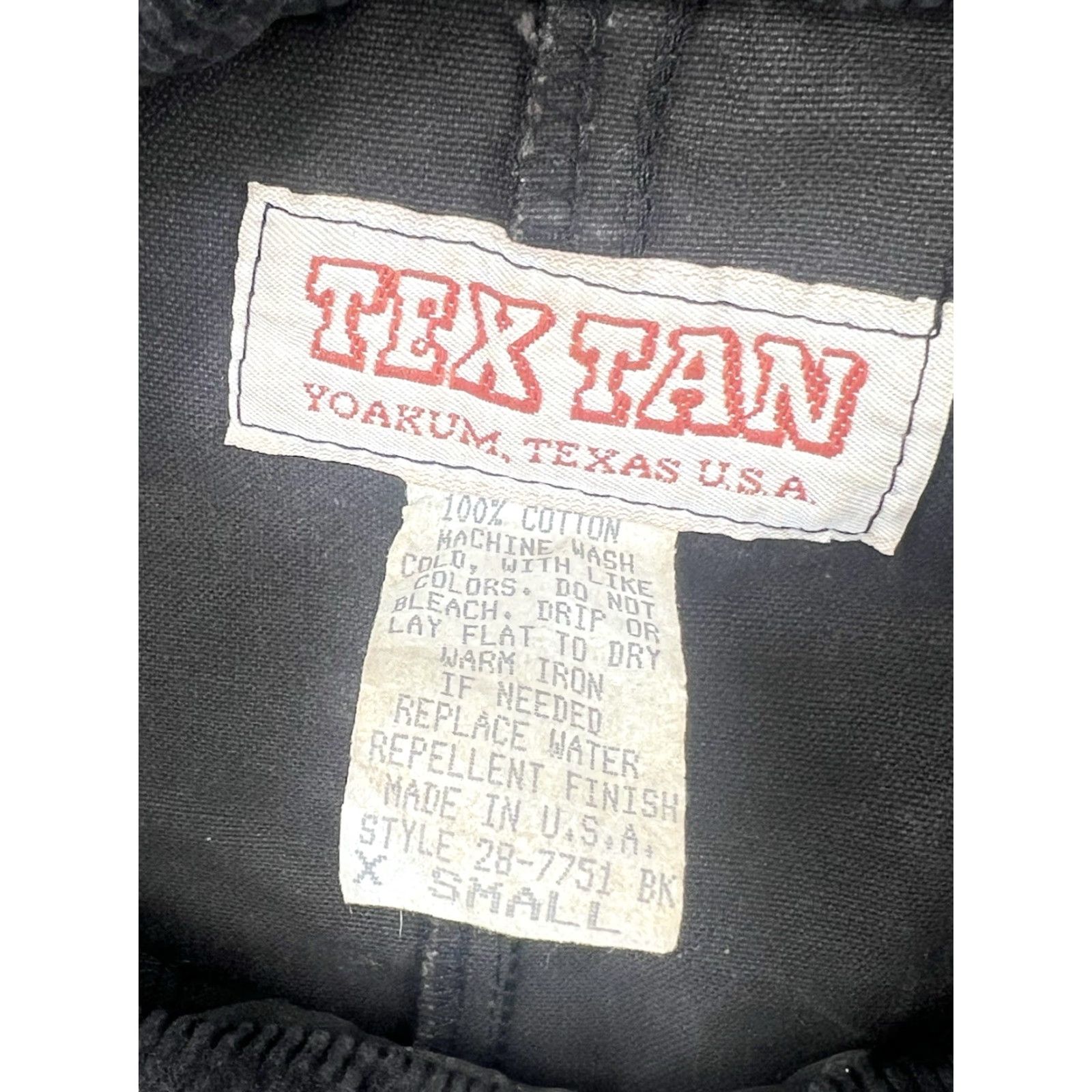 Vintage VINTAGE Tex Tan Coat Outdoor Canvas Waxed Brown Sz XS/XS Men Coat Long Button Trouser Style Insulation Polyester Casual Vintage Size US XS / EU 42 / 0 - 5 Thumbnail