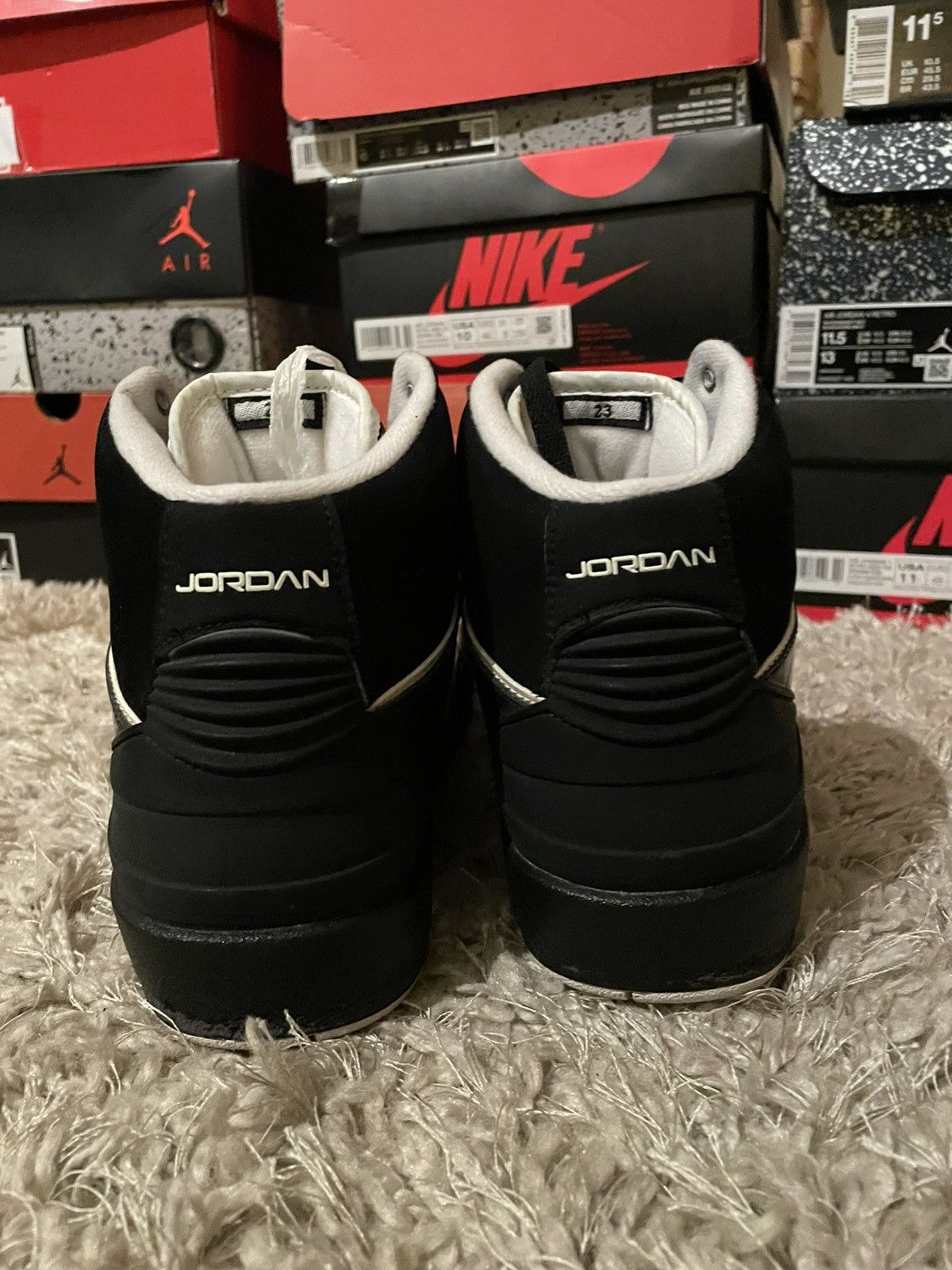 Jordan Brand Jordan 2 QF Black White Size US 8.5 / EU 41-42 - 6 Thumbnail