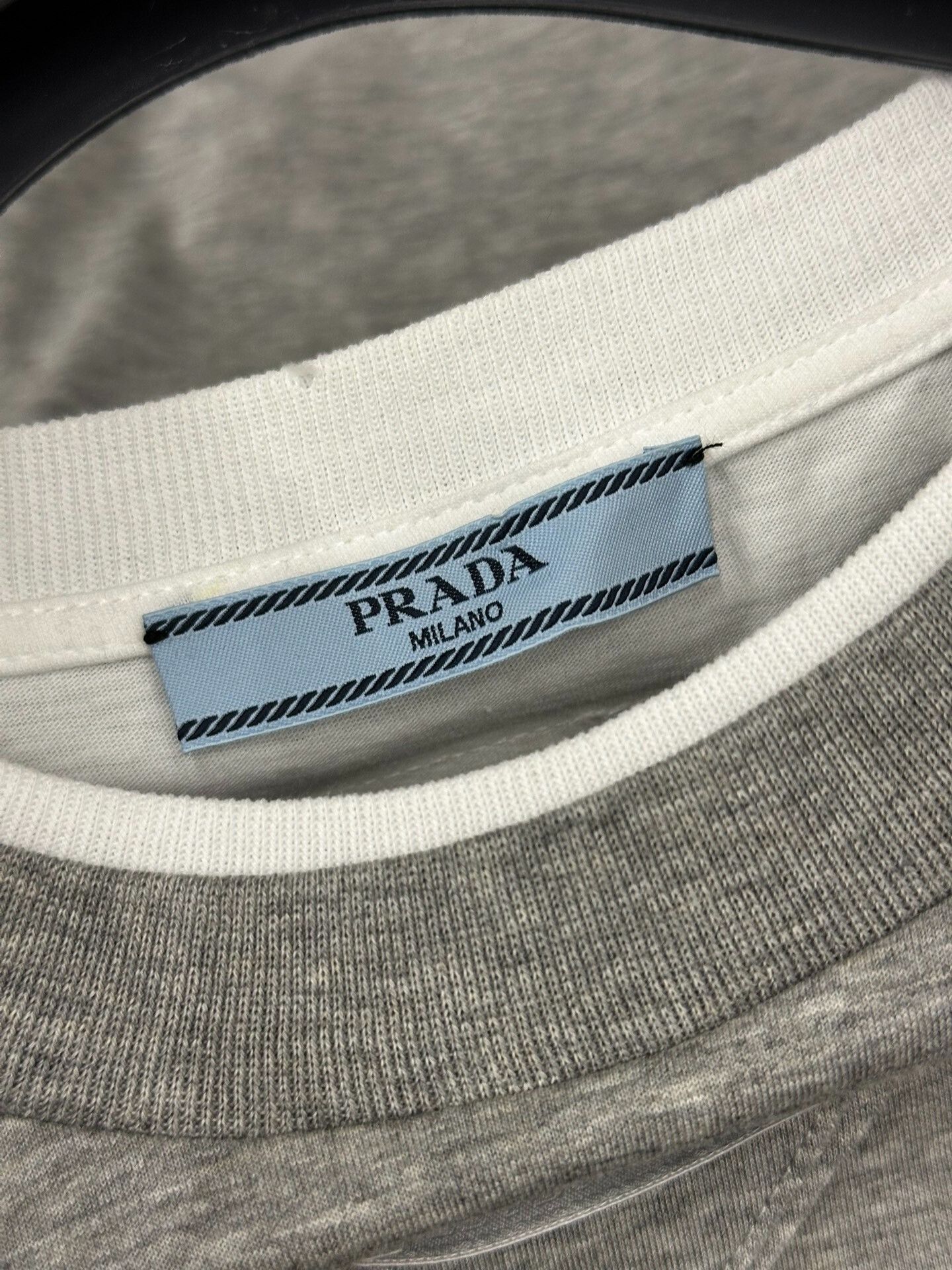 Prada gray long sleeve t-shirt from Prada Size US M / EU 48-50 / 2 - 4 Thumbnail