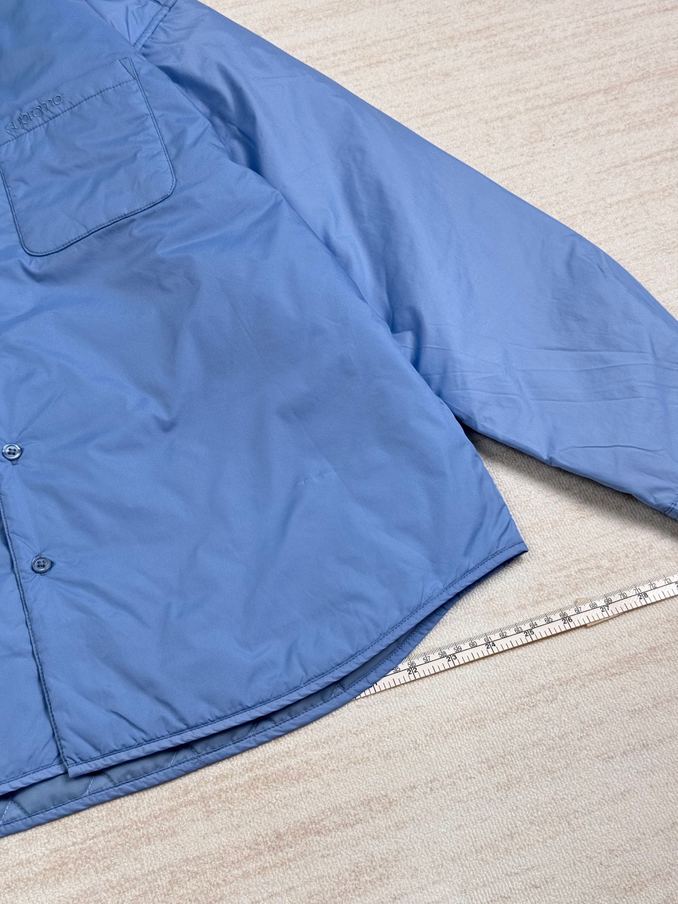 Supreme Unworn* Supreme Nylon Filled Shirt Size M Slate Blue Size US M / EU 48-50 / 2 - 7 Thumbnail