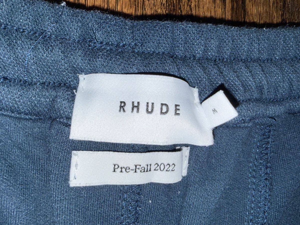 Rhude Rhude Crest Logo Embroided Teal Green/Blue Track Pants Sz M Size US 32 / EU 48 - 4 Thumbnail