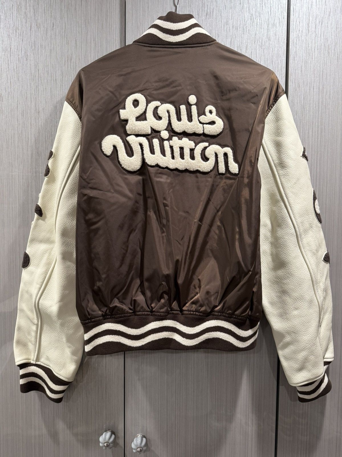 Louis Vuitton Louis Vuitton Tyler The Creator Monogram Varsity Jacket Size US M / EU 48-50 / 2 - 2 Thumbnail