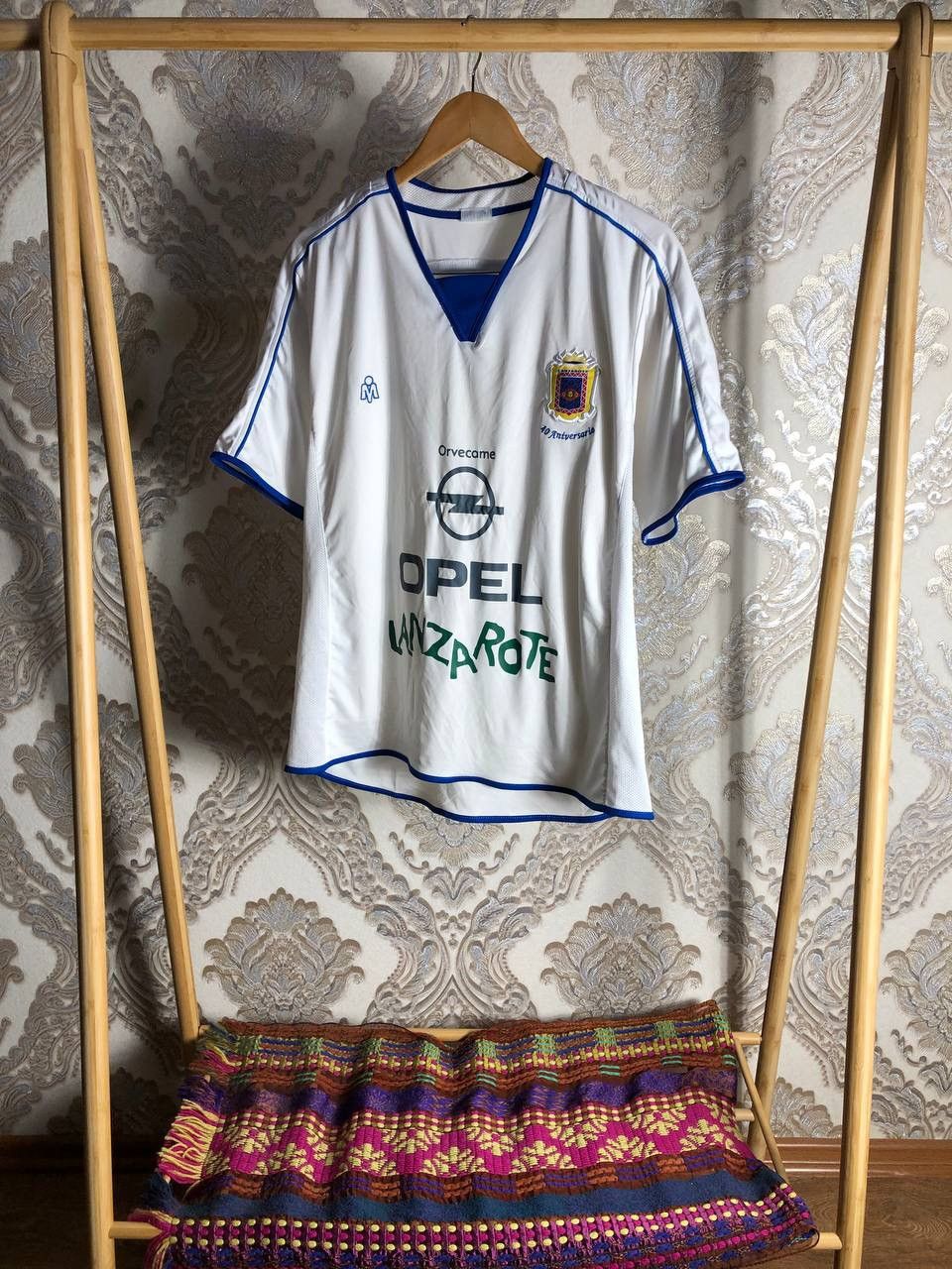 Vintage UNION DEPORTIVA LANZAROTE RETRO SOCCER JERSEY BLOKE Y2K 90s Size US L / EU 52-54 / 3 - 2 Thumbnail