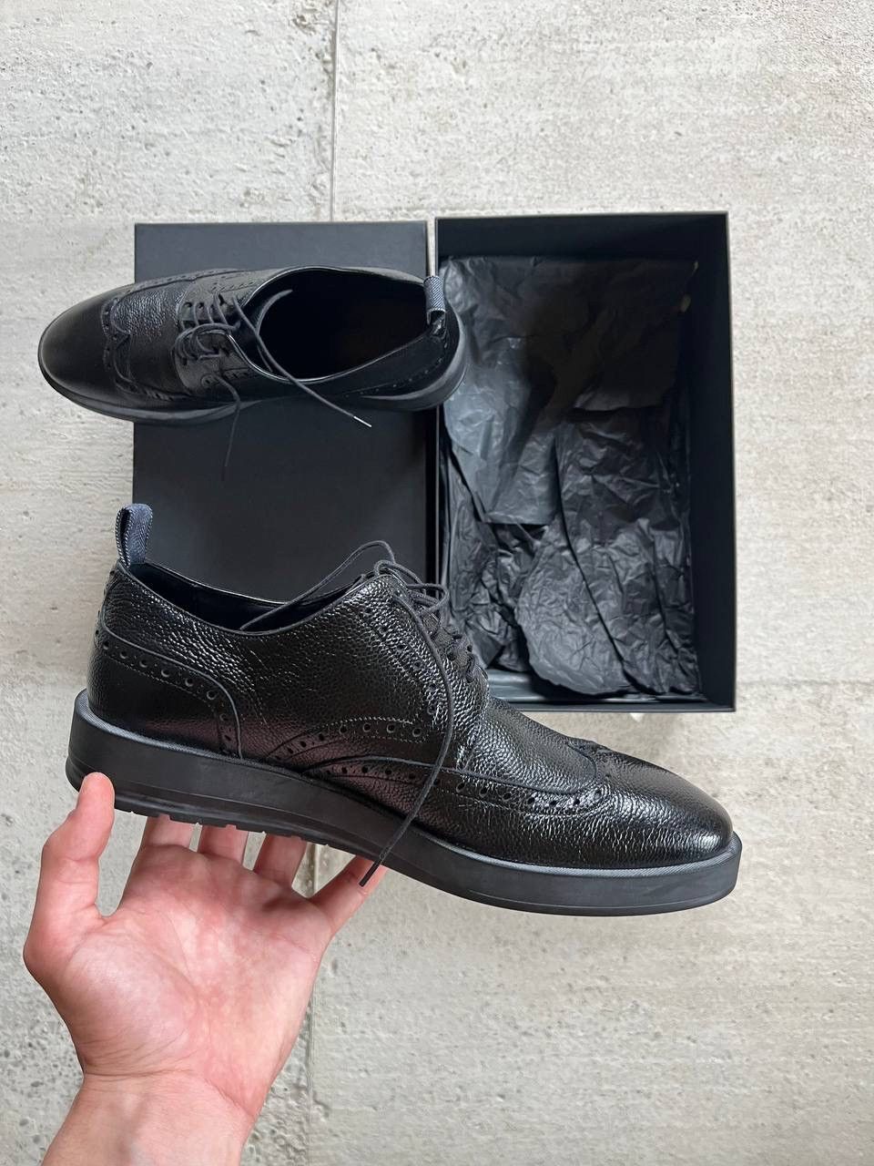 Dior Dior Homme FW13 Derby Grained Calfskin / Denim Size US 8.5 / EU 41-42 - 7 Thumbnail