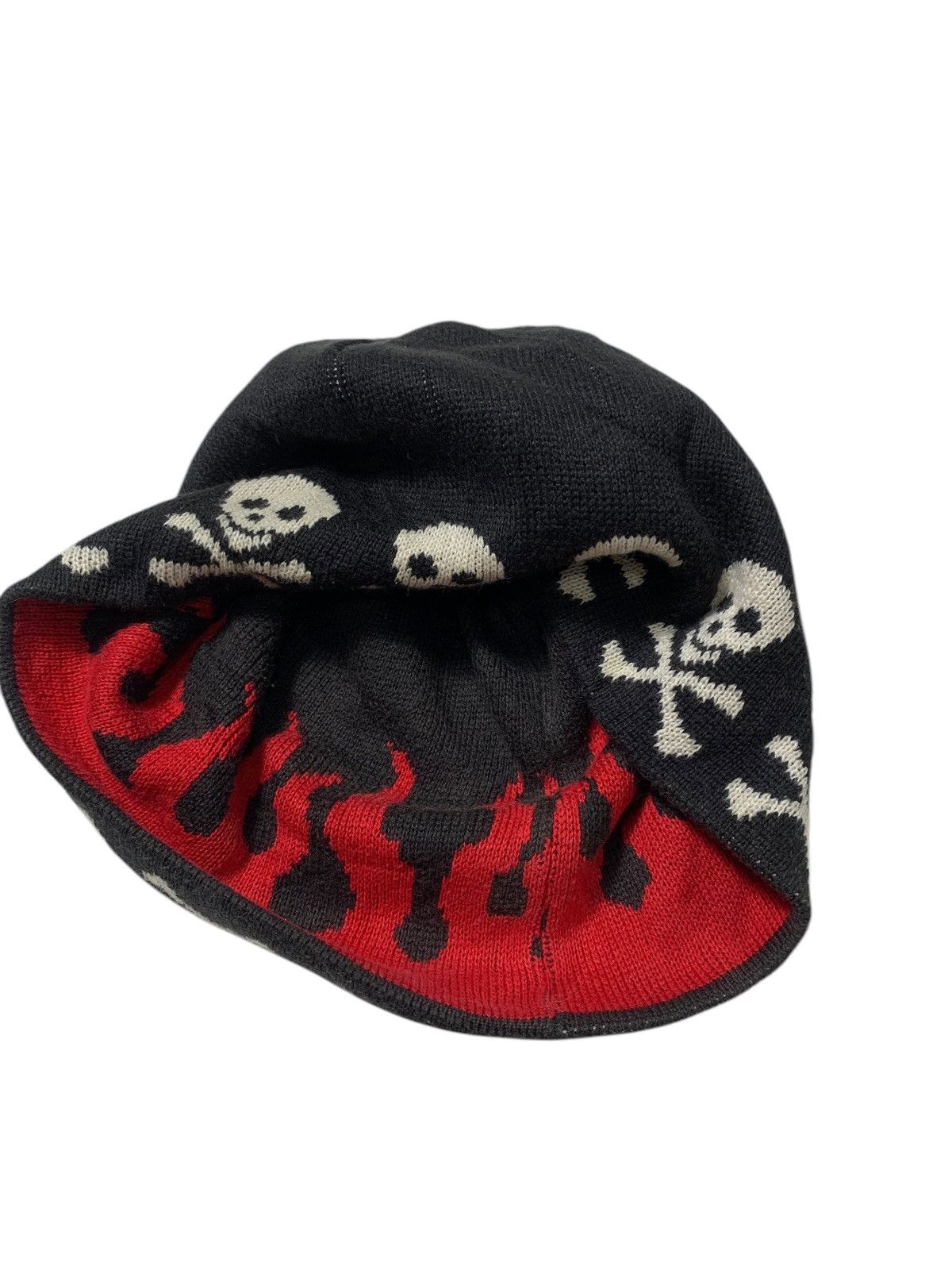 Japanese Brand REVERSIBLE punk Bondage Style Beanie Hats RARE Size ONE SIZE - 6 Thumbnail
