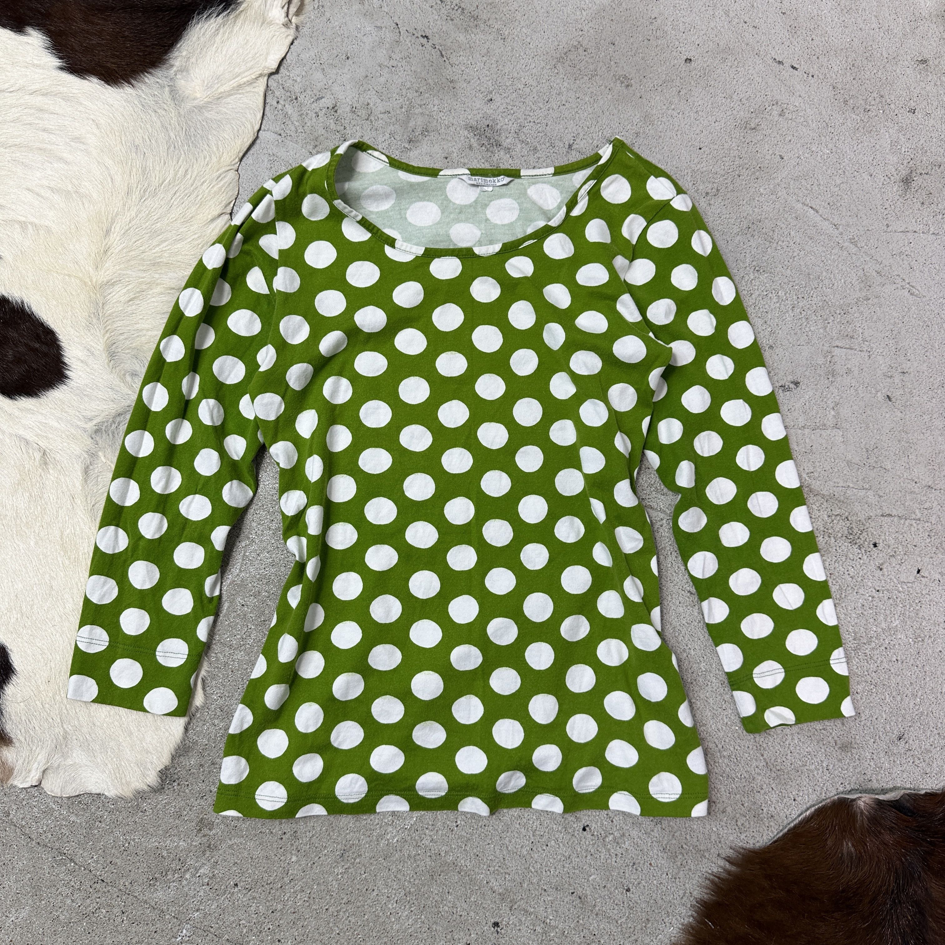 Marimekko Vintage Marimekko Polka Dot Longsleeve Shirt Y2K Size M / US 6-8 / IT 42-44 - 2 Thumbnail