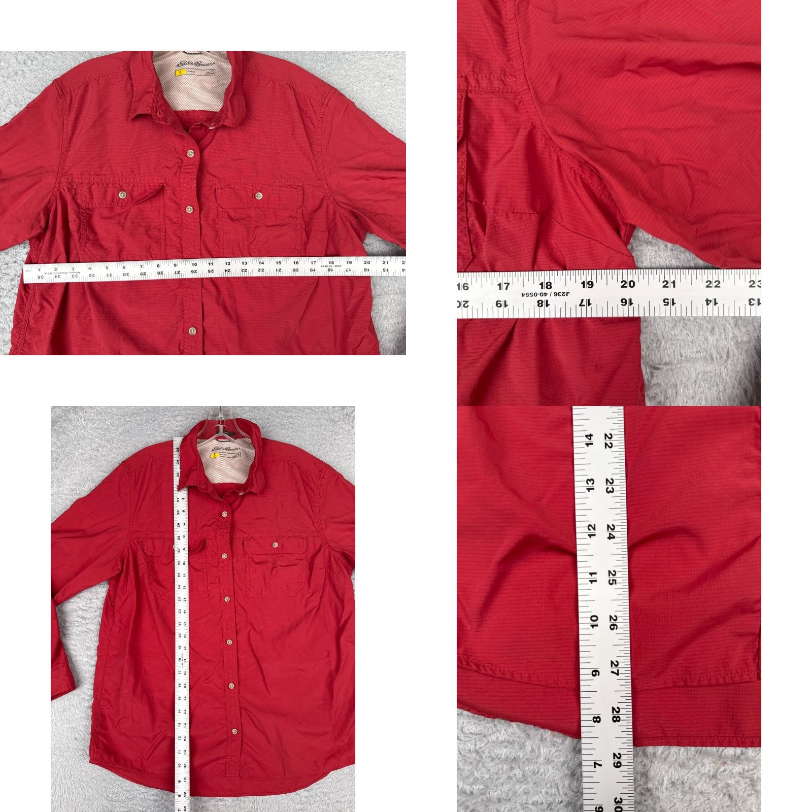 Eddie Bauer Eddie Bauer Shirt Women Large Tall Pink Button Up Fish Angler Long Sleeve Pocket Size L / US 10 / IT 46 - 8 Thumbnail