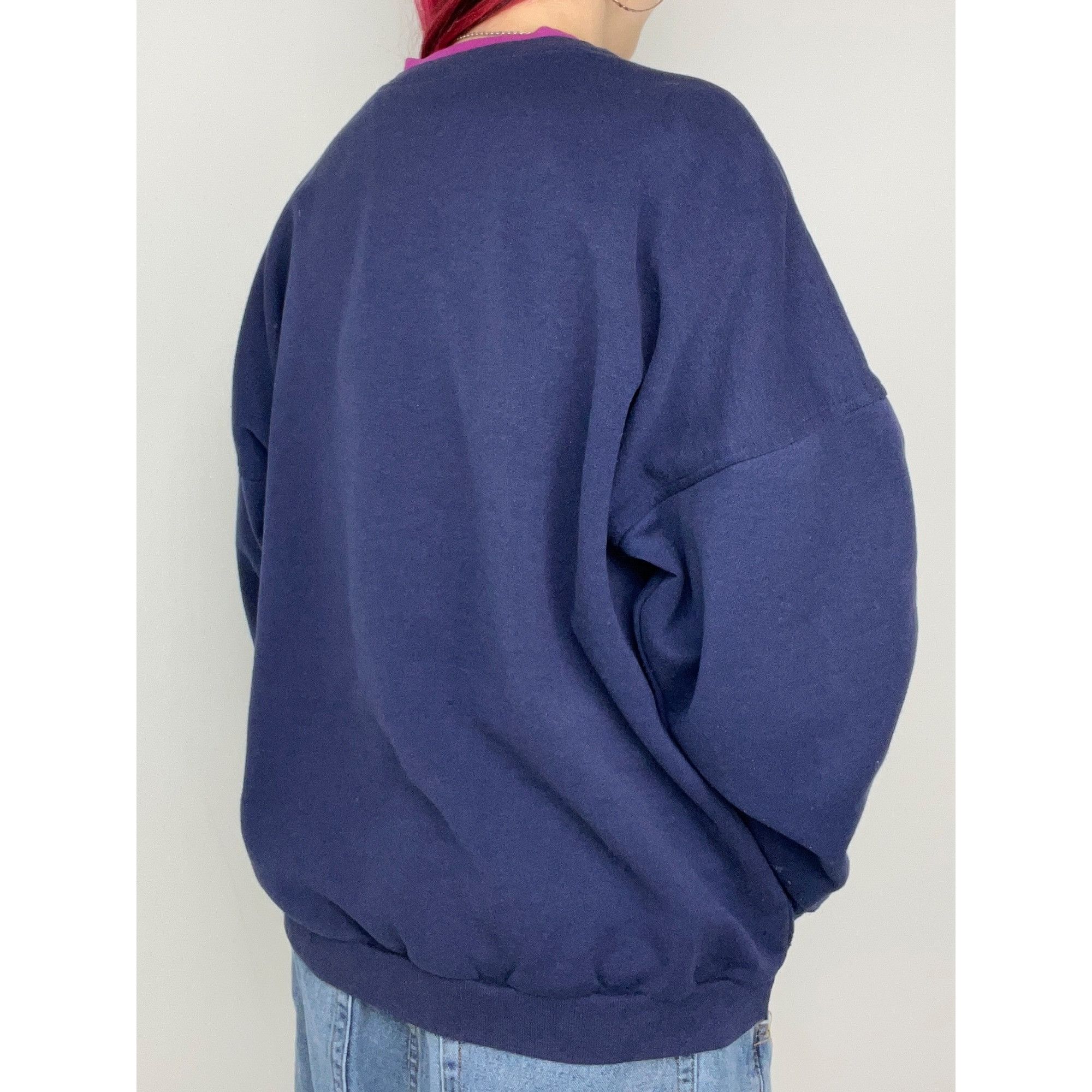 Adidas Vintage Adidas Violet Crewneck Size US XL / EU 56 / 4 - 2 Thumbnail