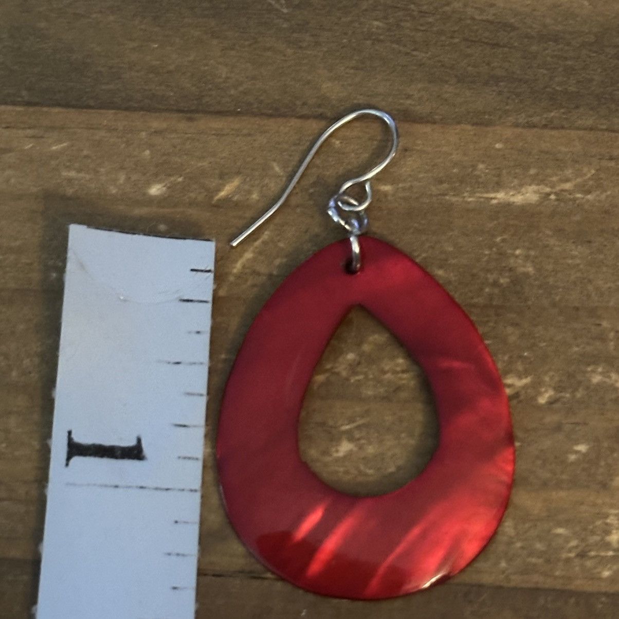 Other Mother of Pearl cut out teardrop dangle earrings Size ONE SIZE - 3 Thumbnail
