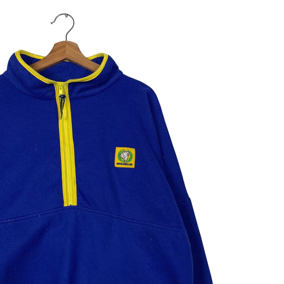Japanese Brand MICHELIN Half Zip Turtleneck Pullover Fleece #2026-C88 Size US M / EU 48-50 / 2 - 5 Thumbnail