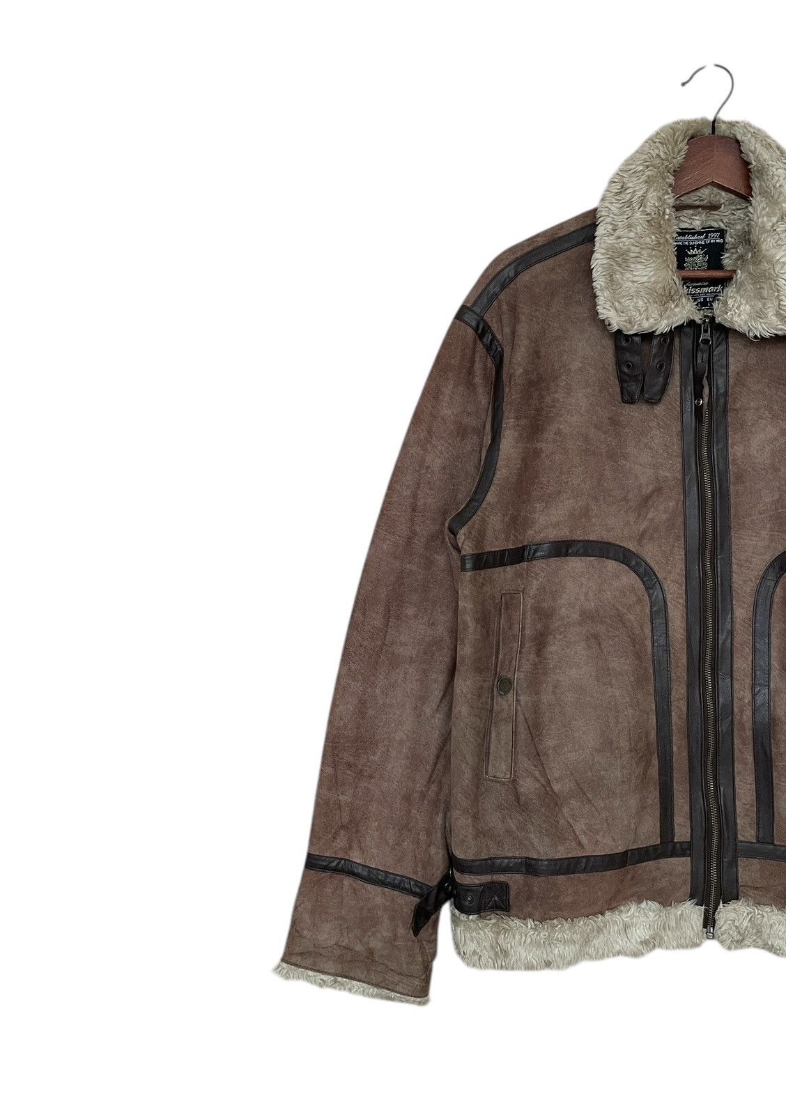 Japanese Brand Vintage Japanese Brand Kissmark B-3 Shearling Jacket 2000s Size US L / EU 52-54 / 3 - 4 Thumbnail