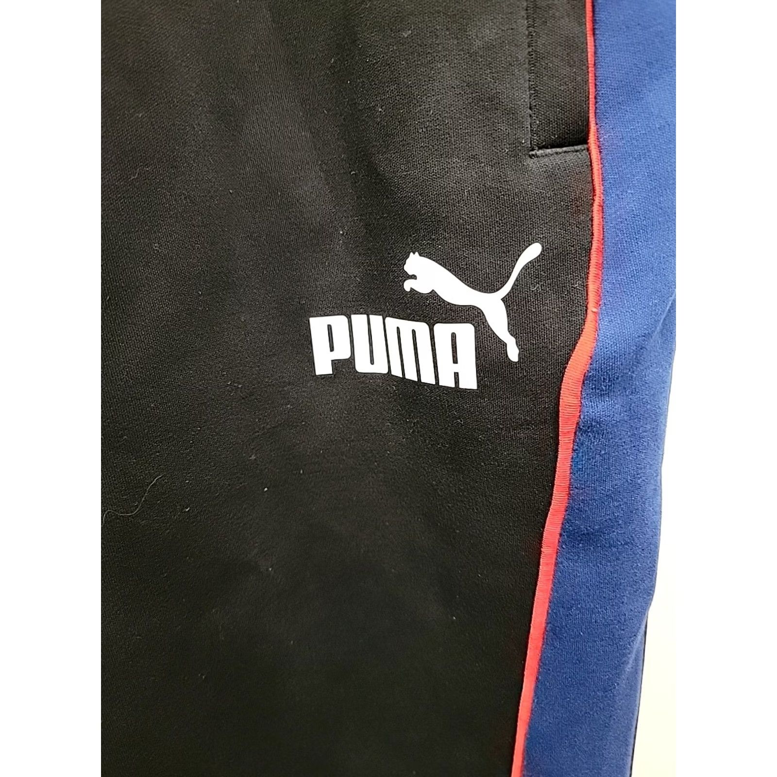 Puma PUMA BMW Motorsport Pants Mens XL Black Jogger Tapered Elastic Waist Pockets Athletic Activewear Size US 36 / EU 52 - 3 Thumbnail