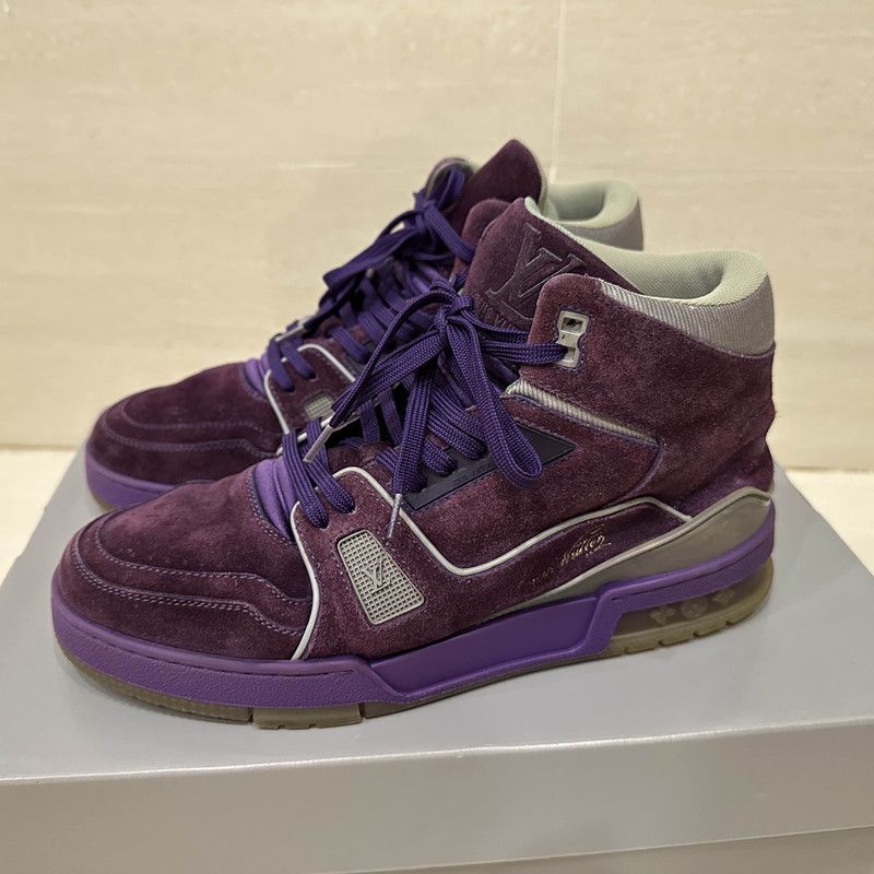 Louis Vuitton Louis Vuitton Purple High-Top Sport Sneakers for Men 0089 Size US 8 / EU 41 - 1 Thumbnail