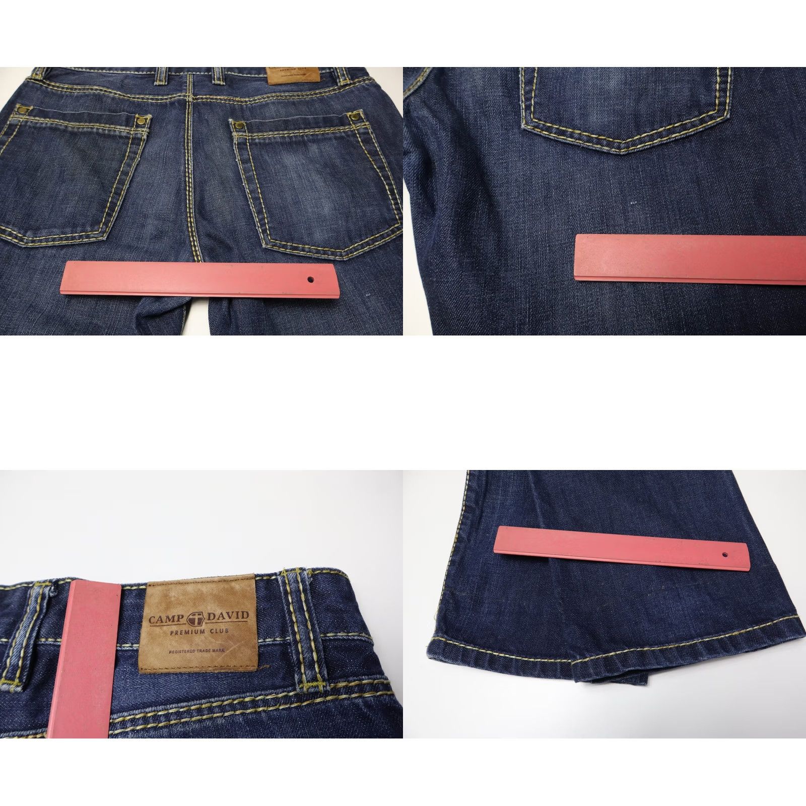 Vintage CAMP DAVID Jeans Slim Fit Robin Men's W30/L32 Blue Denim Whiskers Button Fly Size US 30 / EU 46 - 8 Thumbnail