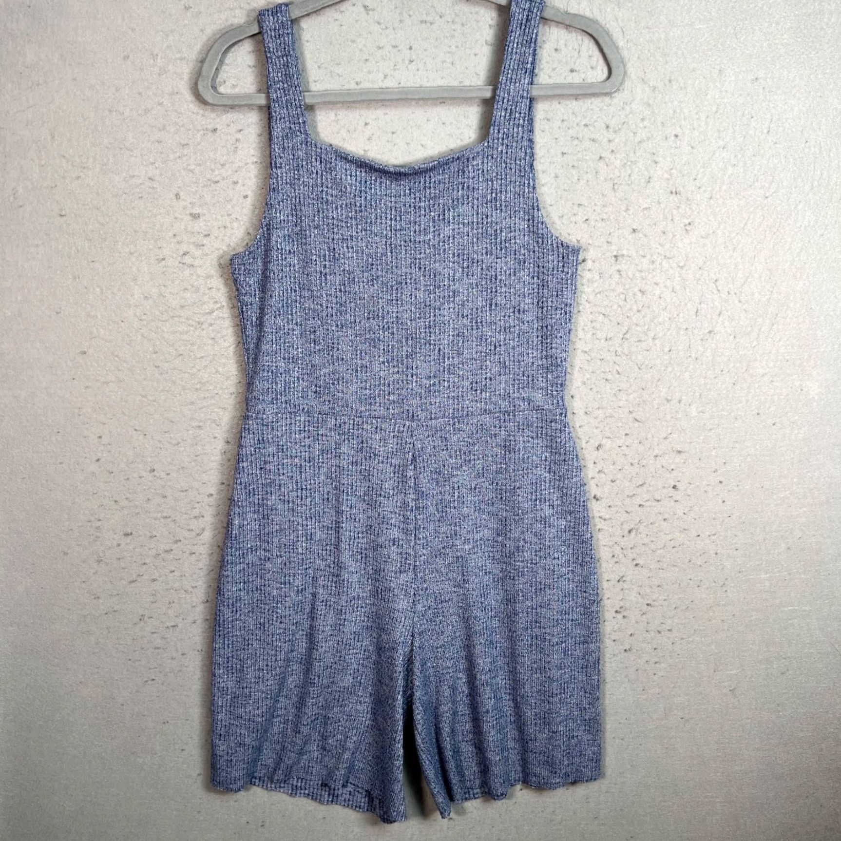 Gap Gap Jumpsuit Womens Size Medium Blue Textured Knit Sleeveless Size 32" / US 10 / IT 46 - 2 Thumbnail