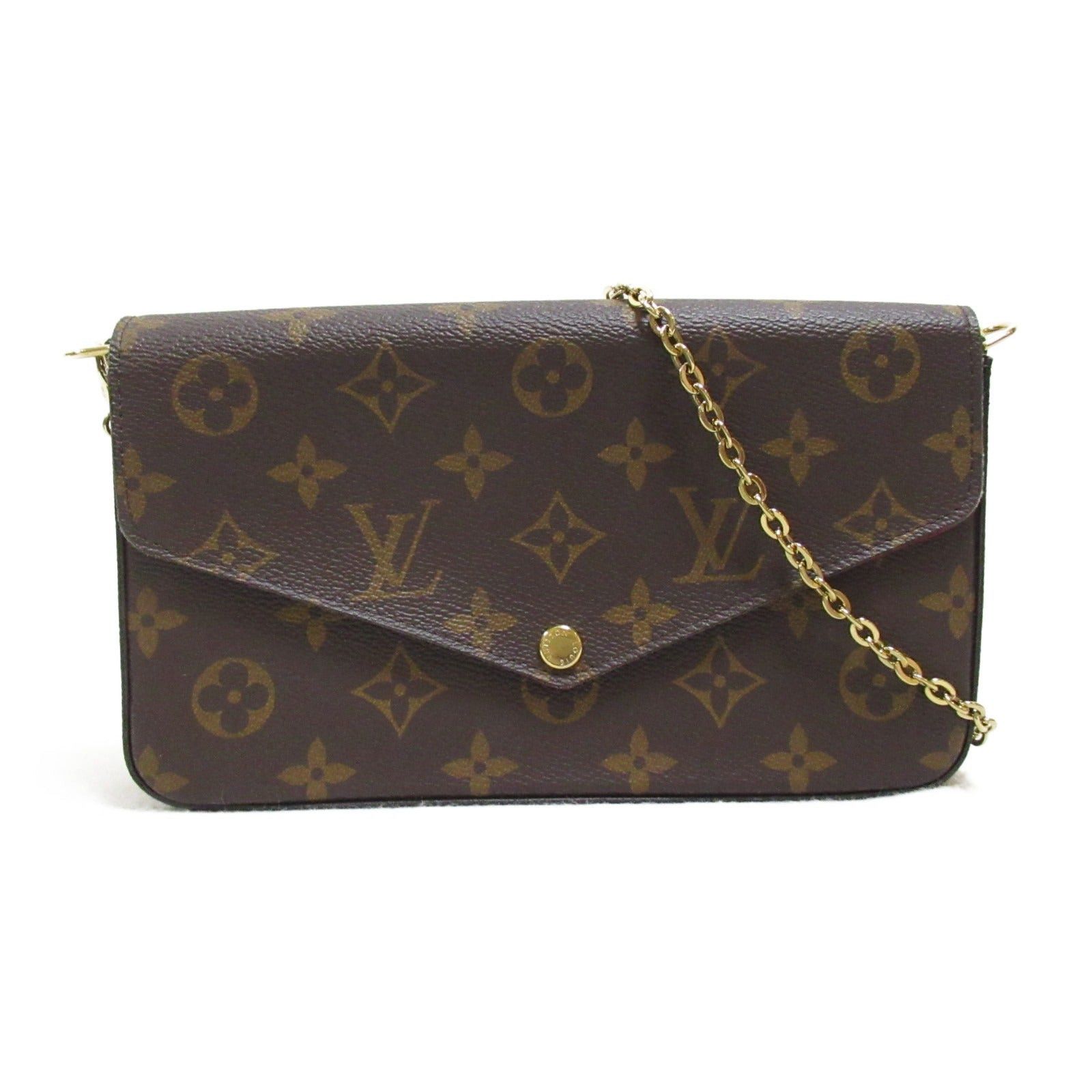 Louis Vuitton Louis Vuitton Pochette Felicie Shoulder Bag Coated Canvas Monogram Brown Size ONE SIZE - 1 Thumbnail