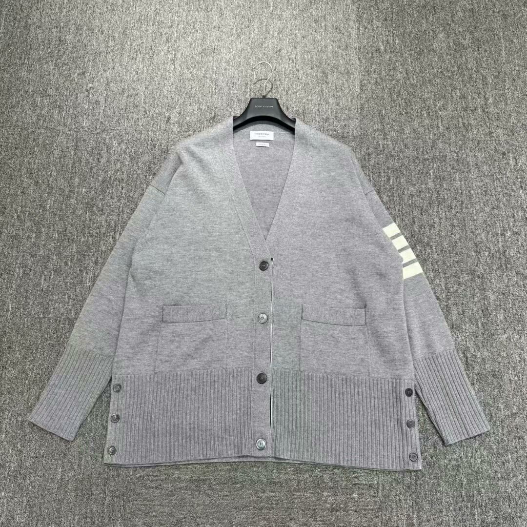 Thom Browne thom browne striped knit wool cardigan. Size US L / EU 52-54 / 3 - 1 Thumbnail