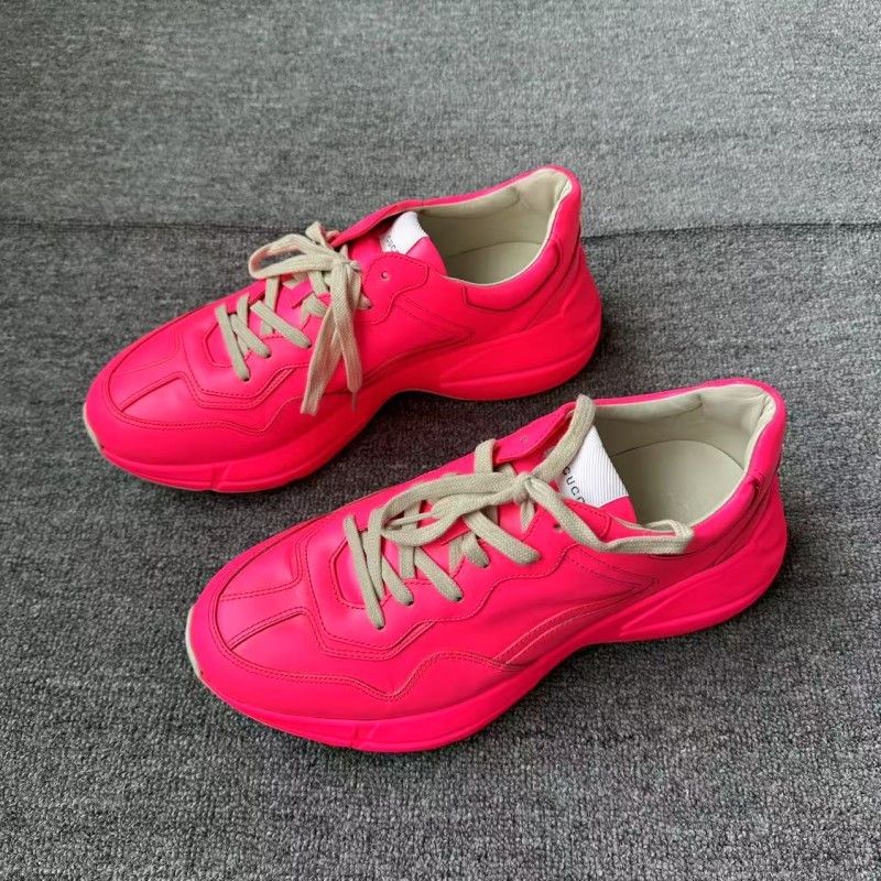 Gucci Gucci Rhyton Pink Low-top Dad Sneakers 0079 Size US 9.5 / EU 42-43 - 1 Thumbnail