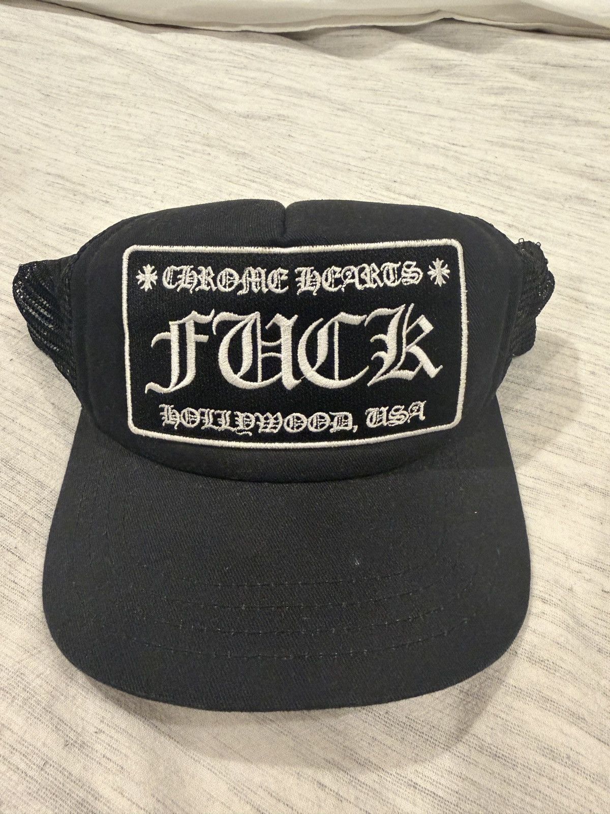 Chrome Hearts Guns N' Fuck'N Roses Trucker Hat | Grailed
