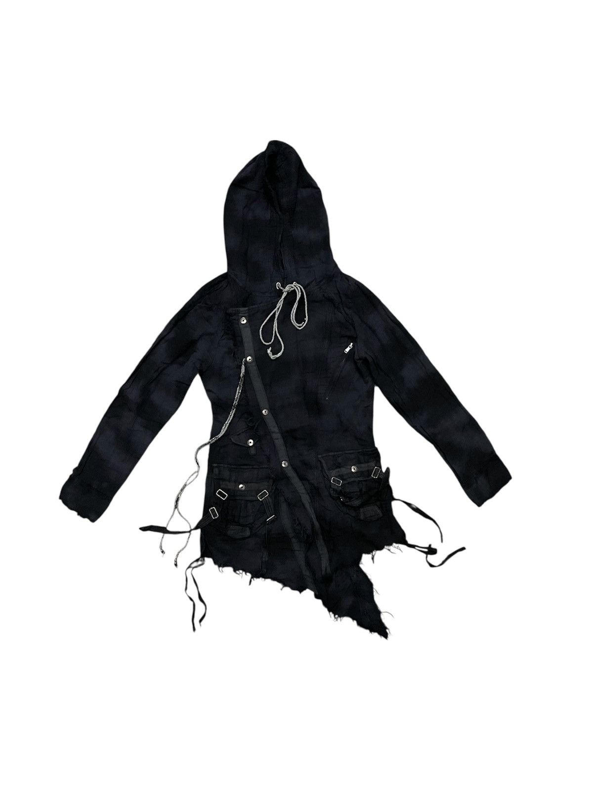 semanticdesign 2000s SEMANTIC DESIGN ASYMMETRICAL GRUNGE LONG HOOD JACKET Size US S / EU 44-46 / 1 - 1 Thumbnail