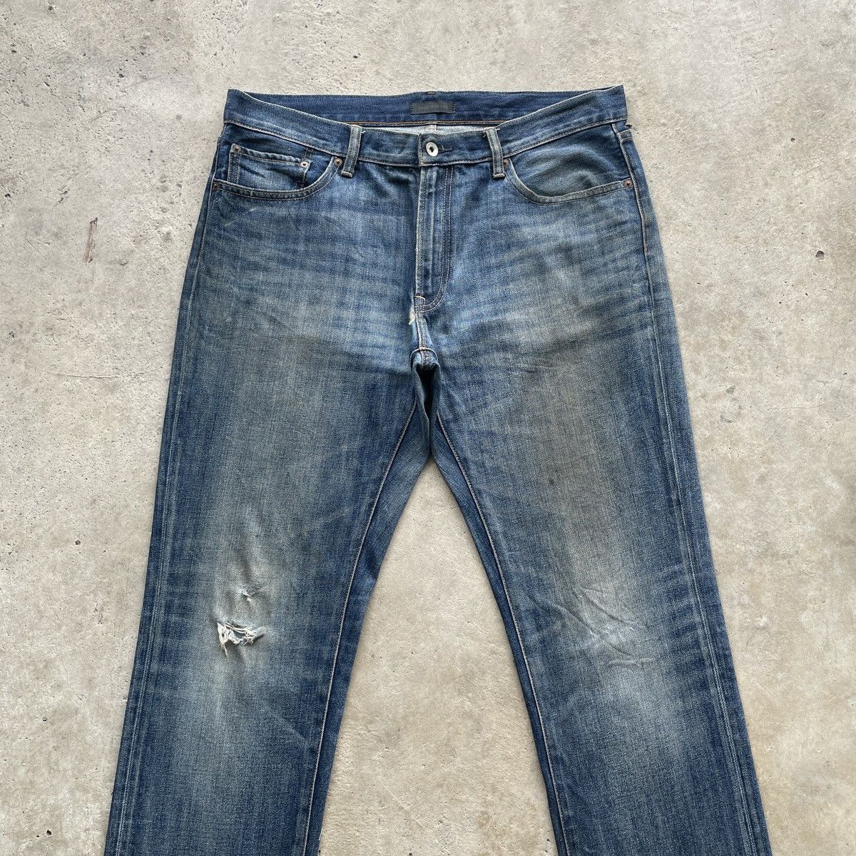 Japanese Brand W37 Vintage Japanese Distressed Jeans Rusty Faded Pants Size US 37 - 3 Thumbnail