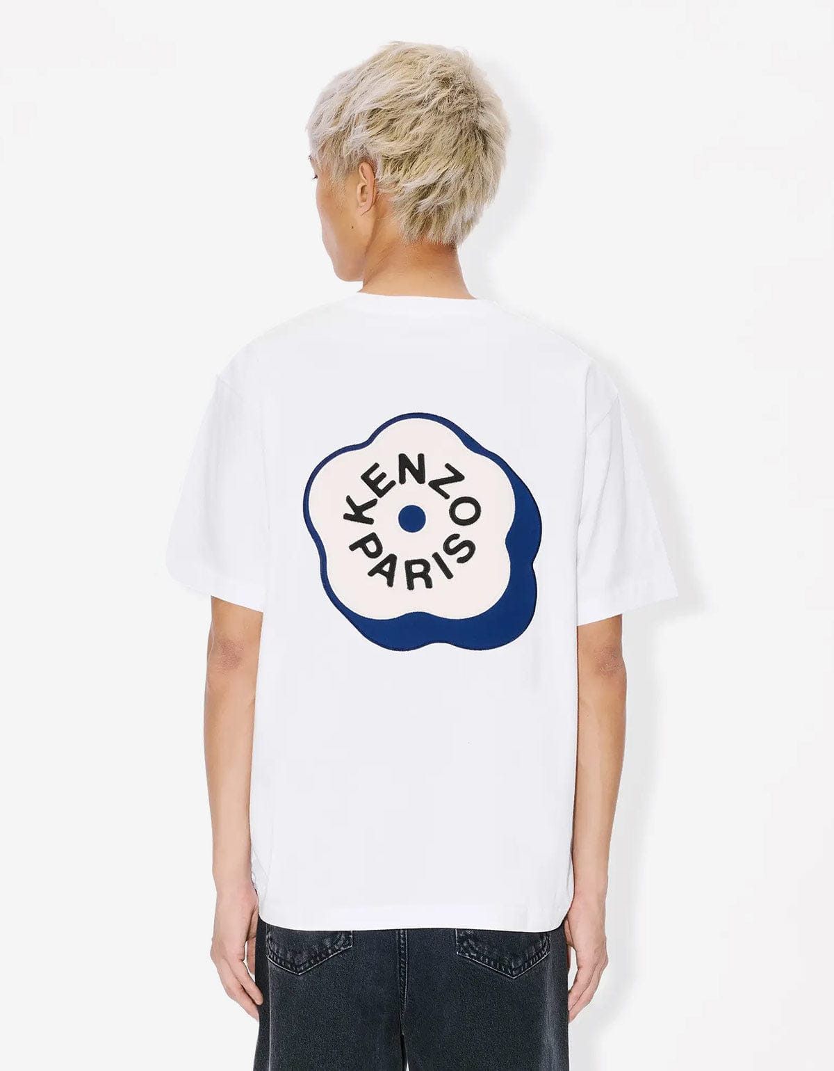 Kenzo Kenzo White Boke Flower 2.0 Embroidered Oversized T-Shirt Size US L / EU 52-54 / 3 - 2 Thumbnail