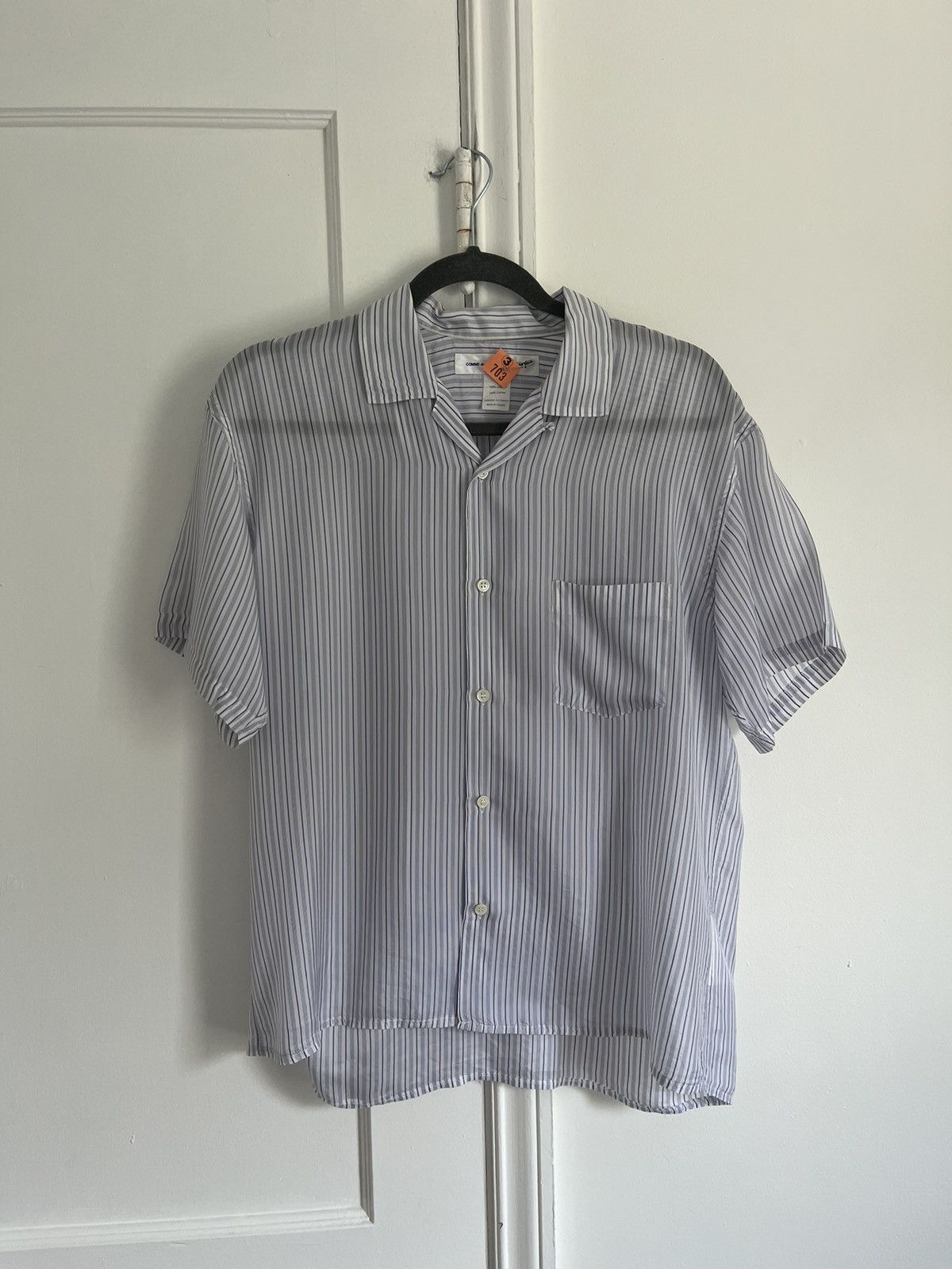 Comme des Garcons SHIRT Comme Des Garcons shirt short sleeve cupro camp collar shirt Size US M / EU 48-50 / 2 - 1 Thumbnail