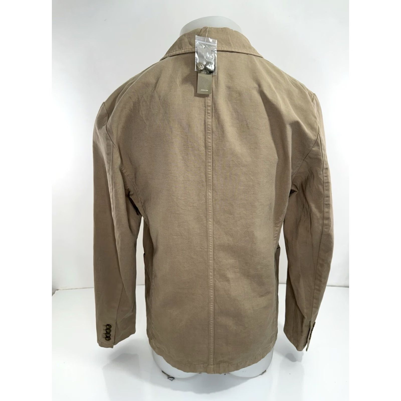 J.Crew J.CREW Blazer - Unstructured Mens 38 Cotton Blend Tan Blazer Shirt Jacket B17 Vintage? Size 38R - 3 Thumbnail