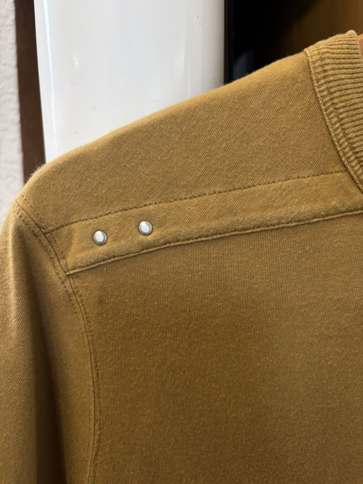 Rick Owens Rick Owens - SS19 Mustard Rivet Level Tee Shirt Size US XL / EU 56 / 4 - 2 Thumbnail