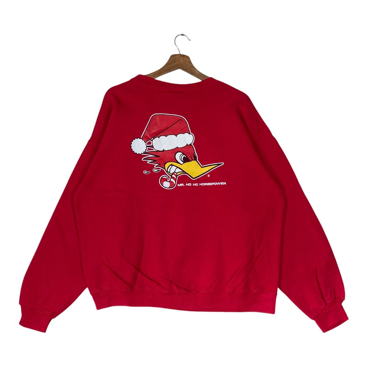 Hanes Vintage Woodpecker Christmas Pullover Jumper Size US L / EU 52-54 / 3 - 5 Thumbnail