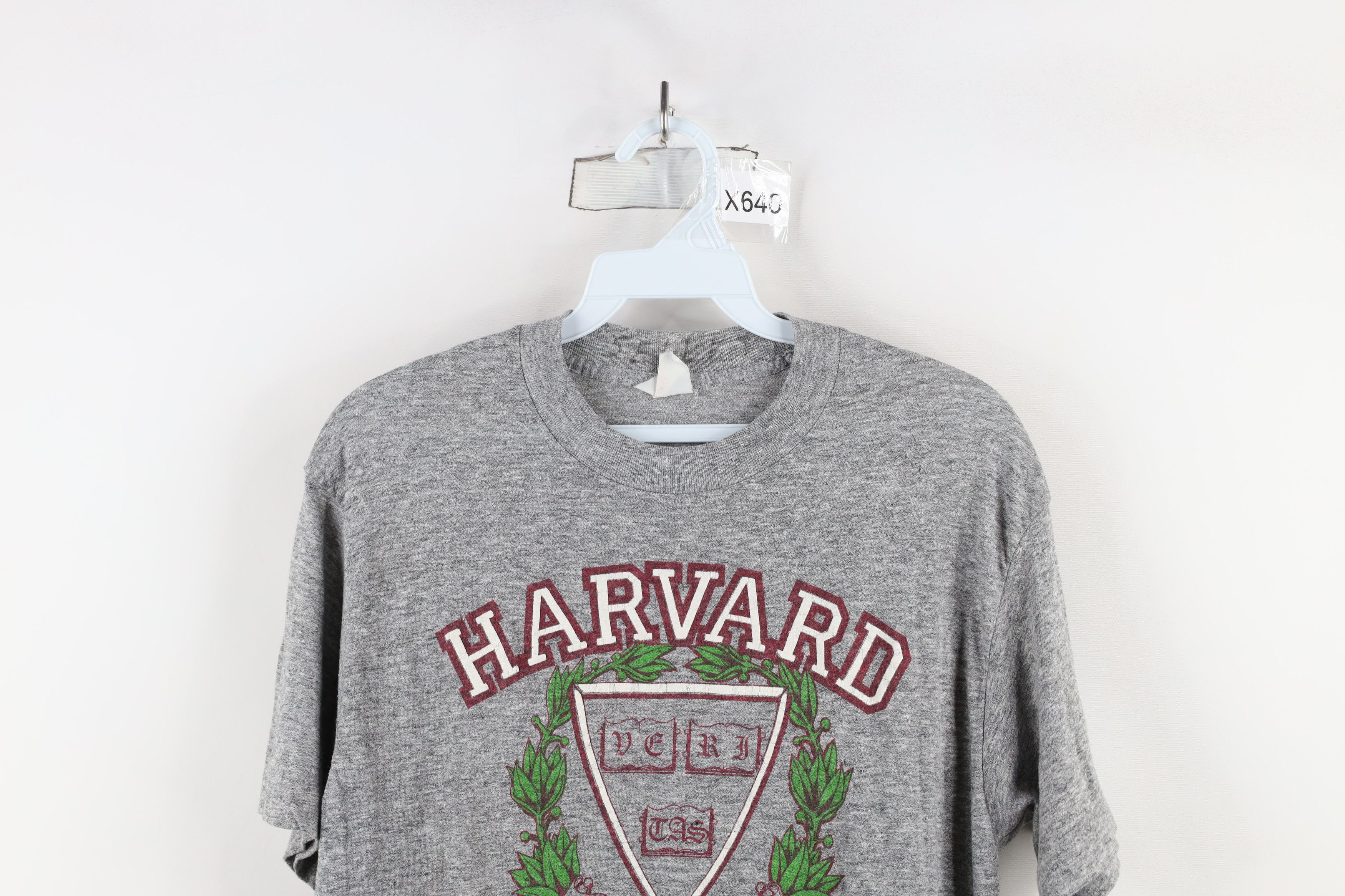 Vintage Vintage 70s 80s University Jersey Knit T-Shirt Gray USA Size US S / EU 44-46 / 1 - 2 Thumbnail