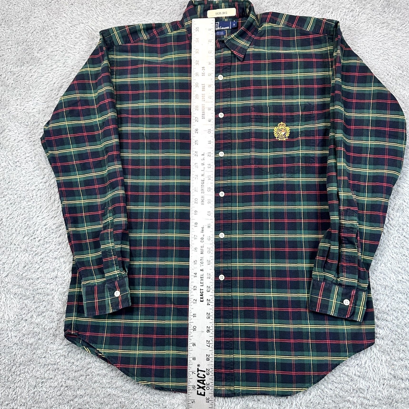 Polo Ralph Lauren VINTAGE Polo Ralph Lauren Long Sleeve Button Oxford Crown Polo Crest Mens Medium Size US M / EU 48-50 / 2 - 6 Thumbnail