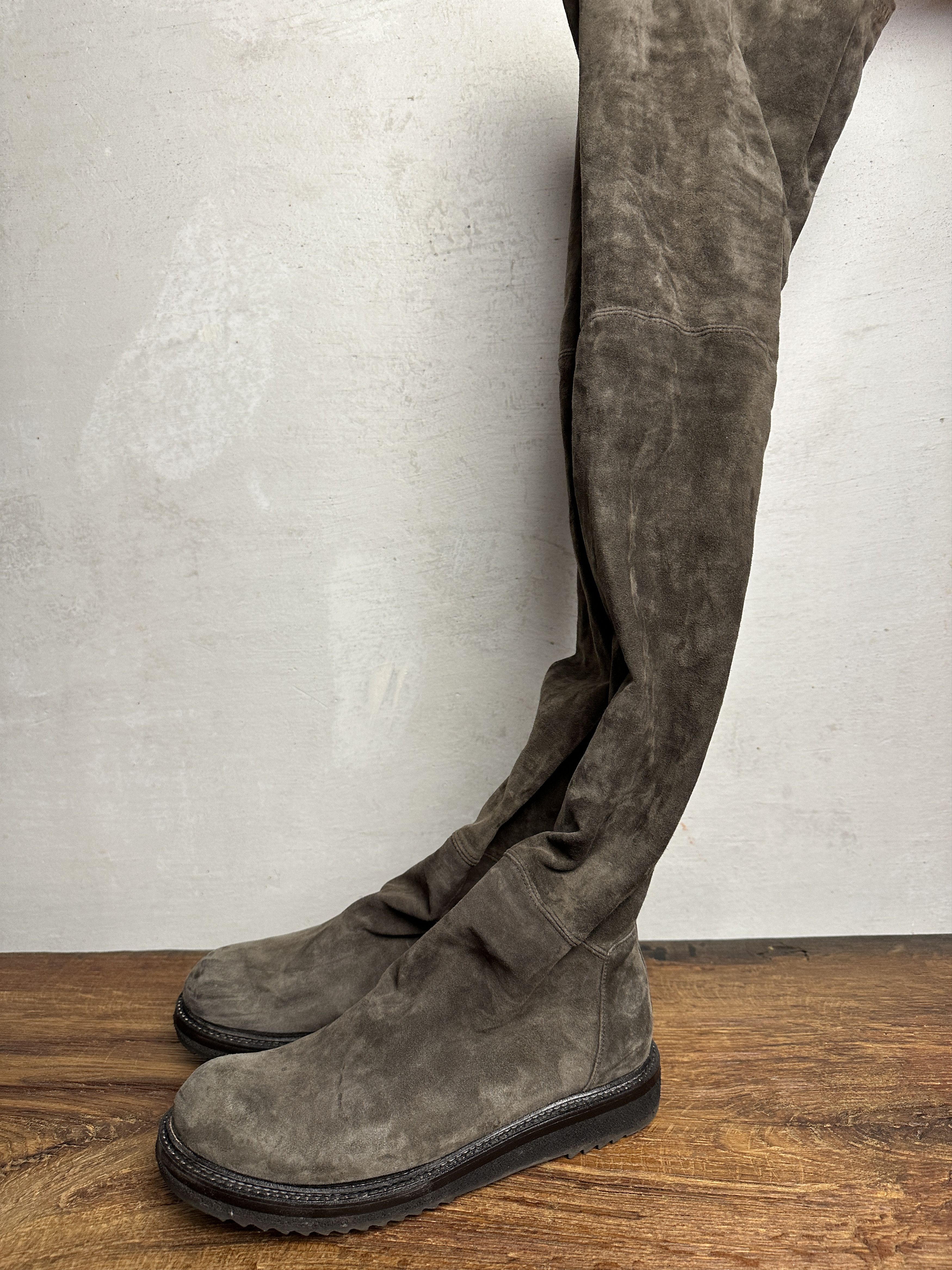 Rick Owens Rick Owens FW15 Sphinx Creeper High Knee Boots Size US 8 / IT 38 - 16 Thumbnail