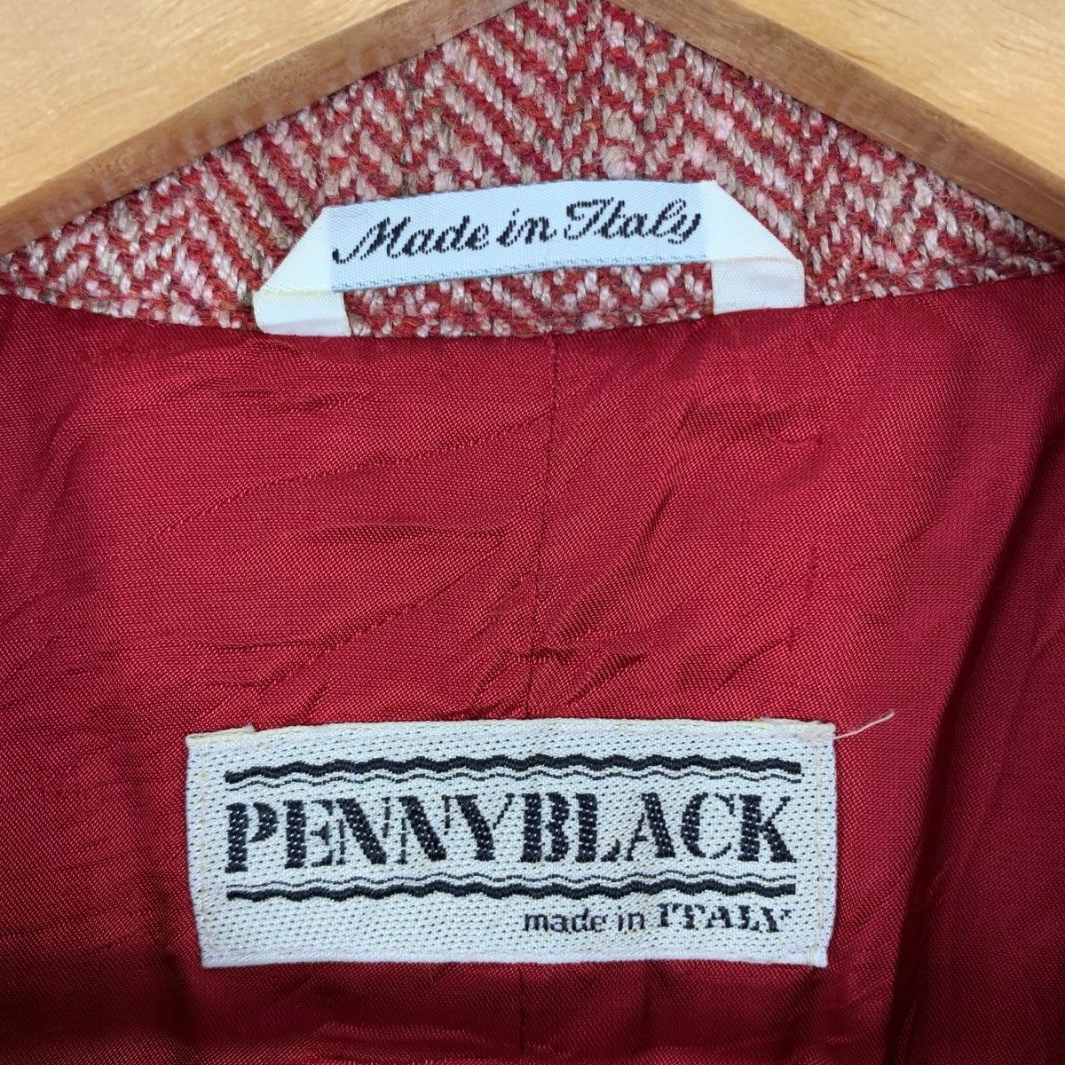 Vintage Vintage PENNYBLACK ITALY Herringbone Buttons Blazer Coat Size S / US 4 / IT 40 - 5 Thumbnail