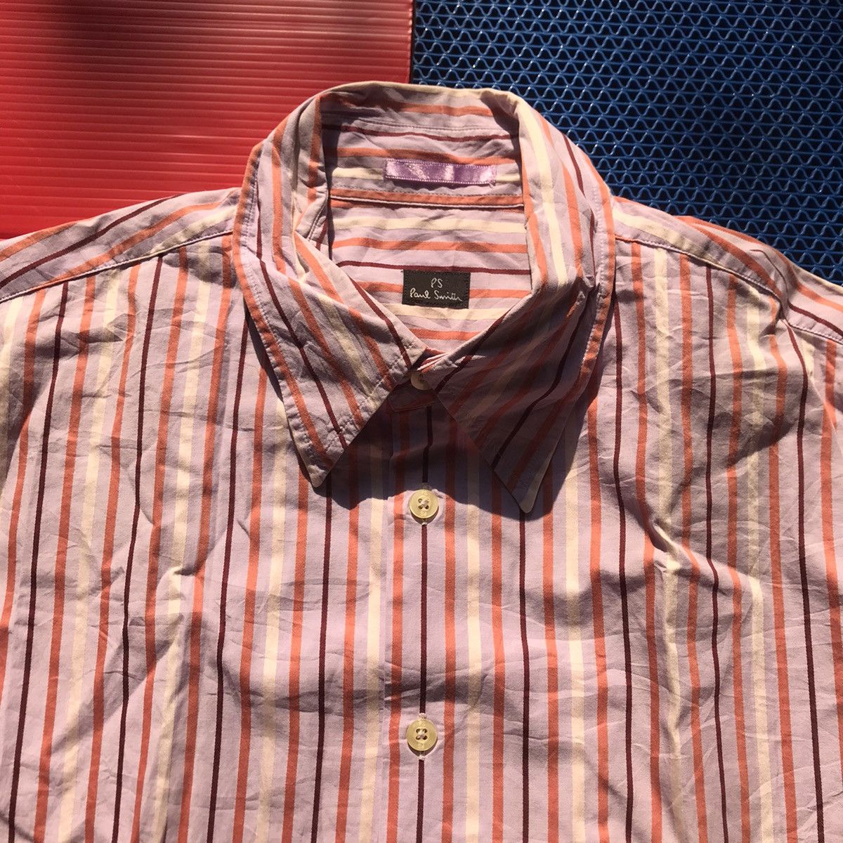 Paul Smith Vintage Paul Smith of london Candy Stripes Short Shirt Size US M / EU 48-50 / 2 - 12 Thumbnail