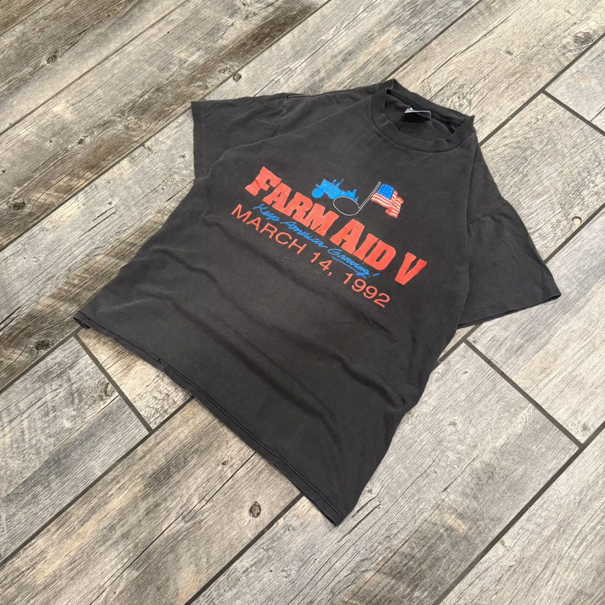 Band Tees Vtg 1992 Farm Aid V Concert Tee Size US L / EU 52-54 / 3 - 7 Thumbnail