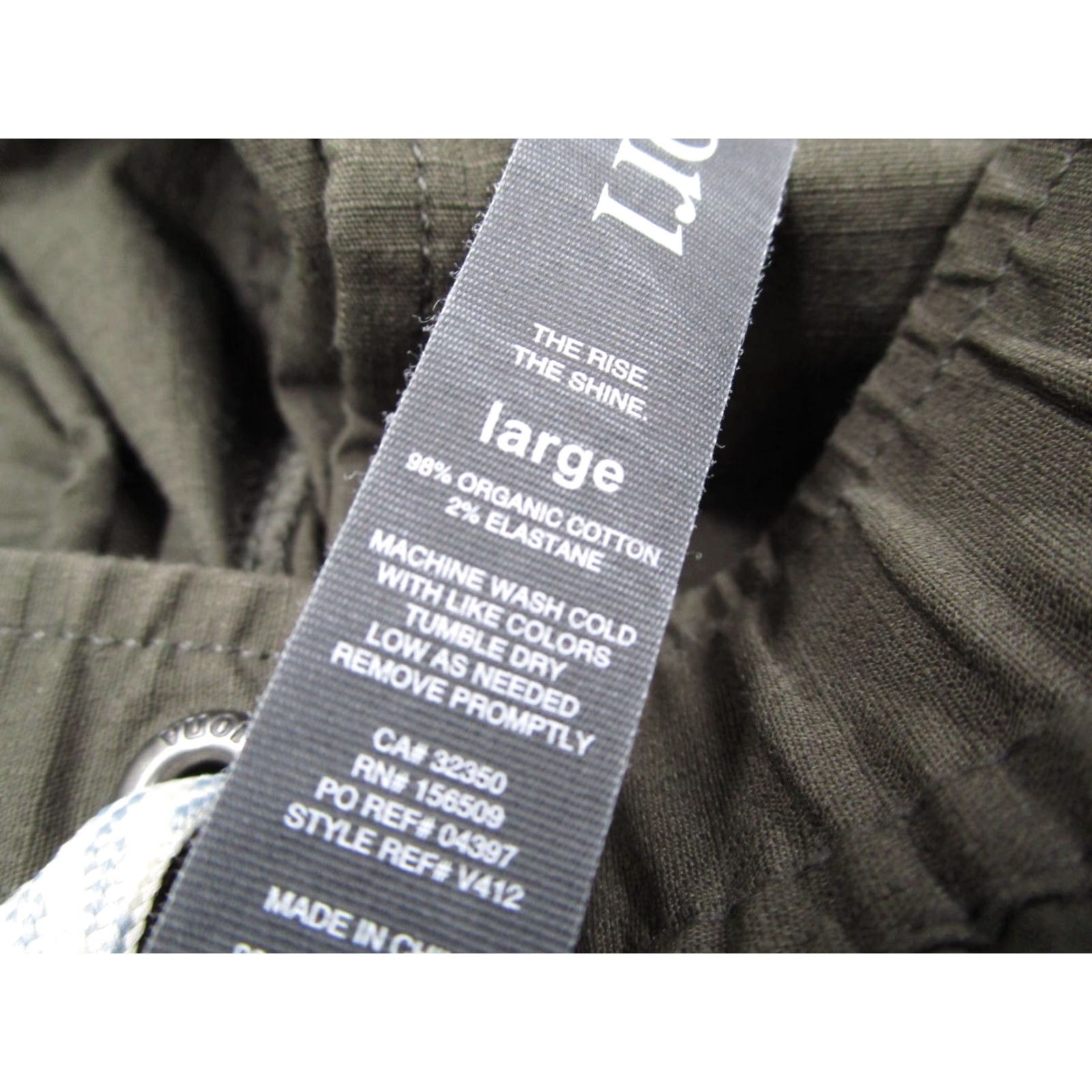 Vuori Vuori Pants Men Large Green Ripstop Organic Cotton V412 Active Work Casual 32x31 חול? Size US 33 - 3 Thumbnail
