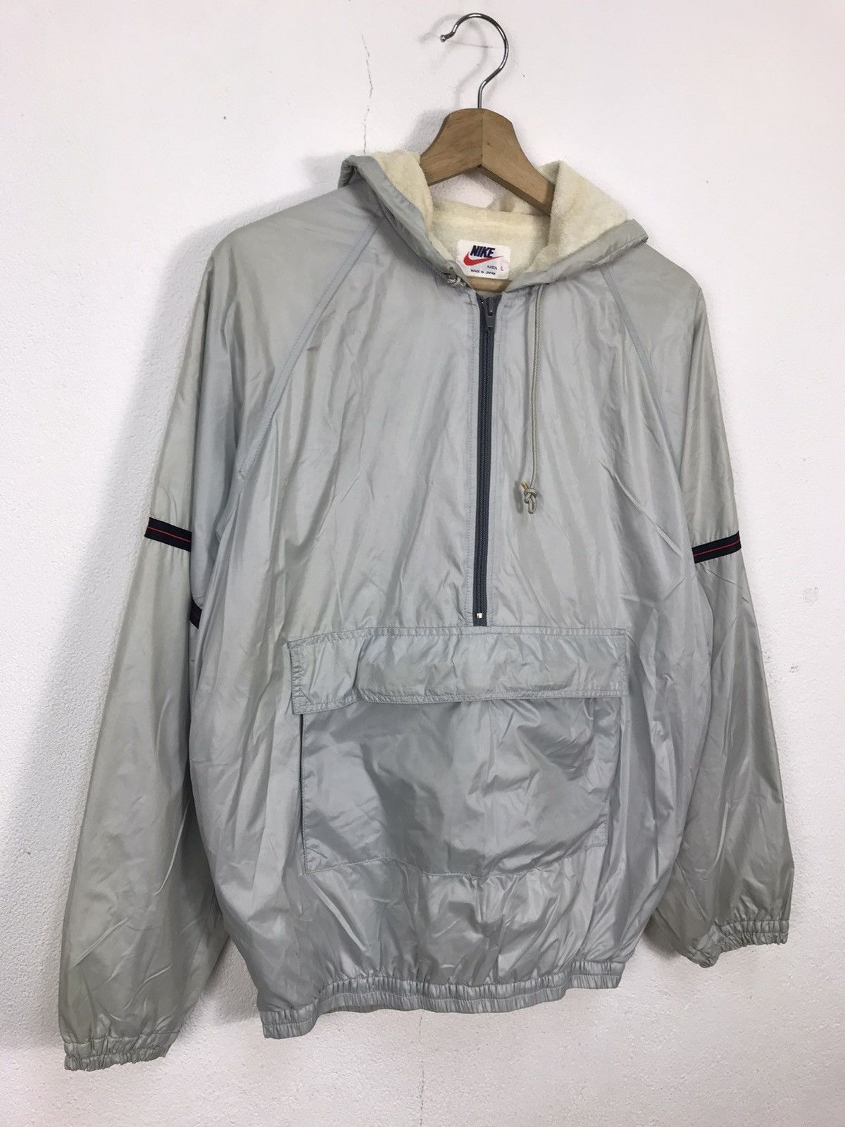 Japanese Brand × Nike × Vintage Vintage 90s NIKE Anorak Half Zipper Windbreaker Jacket Size US L / EU 52-54 / 3 - 3 Thumbnail