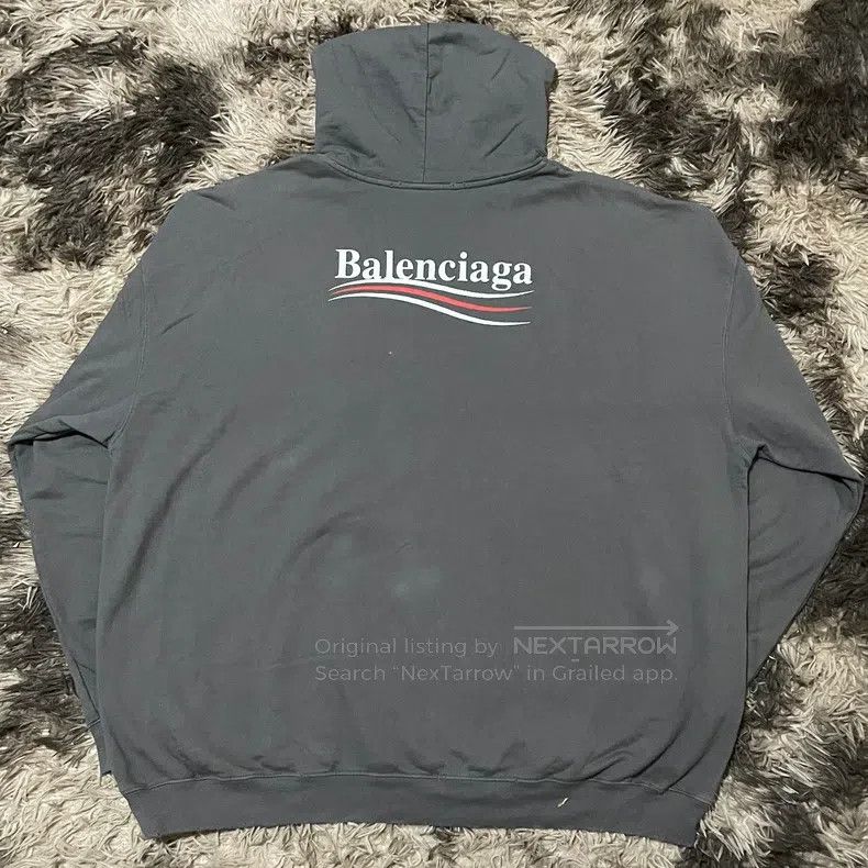 Balenciaga Balenciaga Wave Cola Washed Crack Hoodie Jacket Size US M / EU 48-50 / 2 - 2 Thumbnail