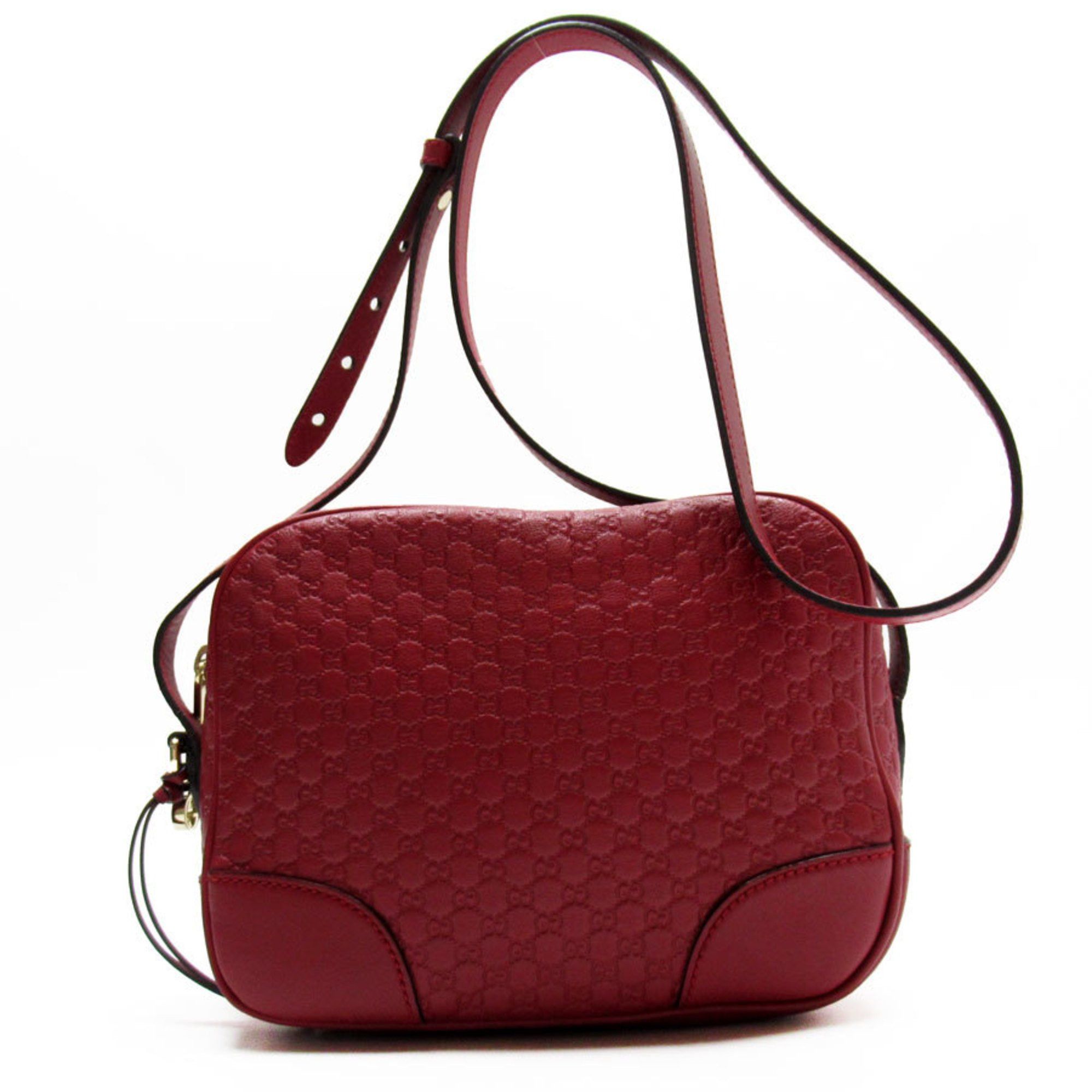 Gucci GUCCI shoulder bag micro Guccissima leather dark red women s 449413 w0389a Grailed