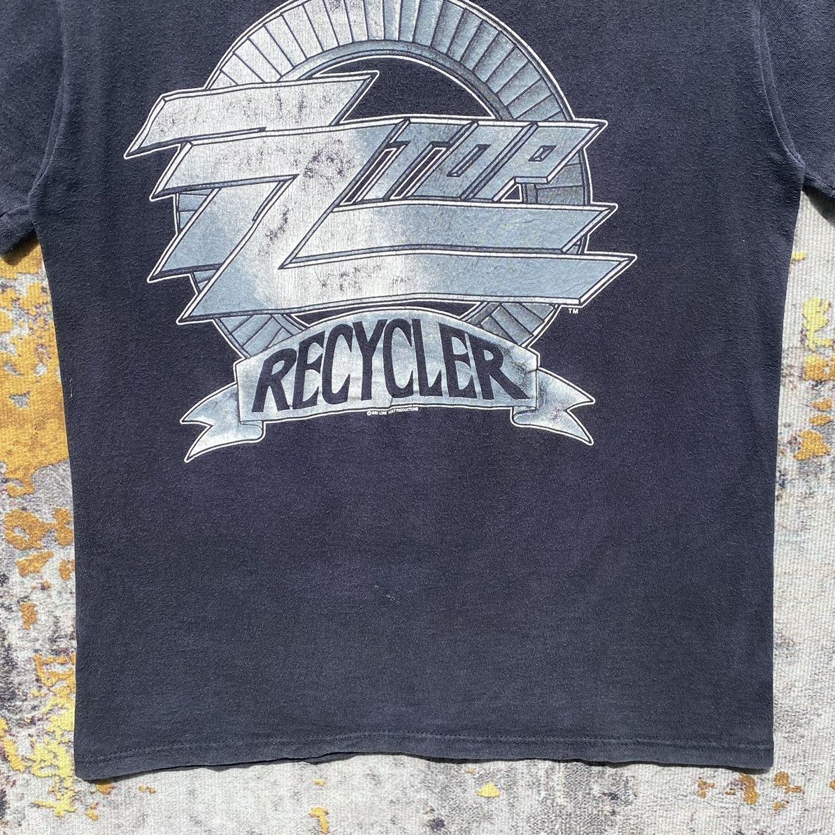 Band Tees × Vintage Vintage ZZ Top Recycler World Tour 1990 Shirt Distressed Size US S / EU 44-46 / 1 - 12 Thumbnail