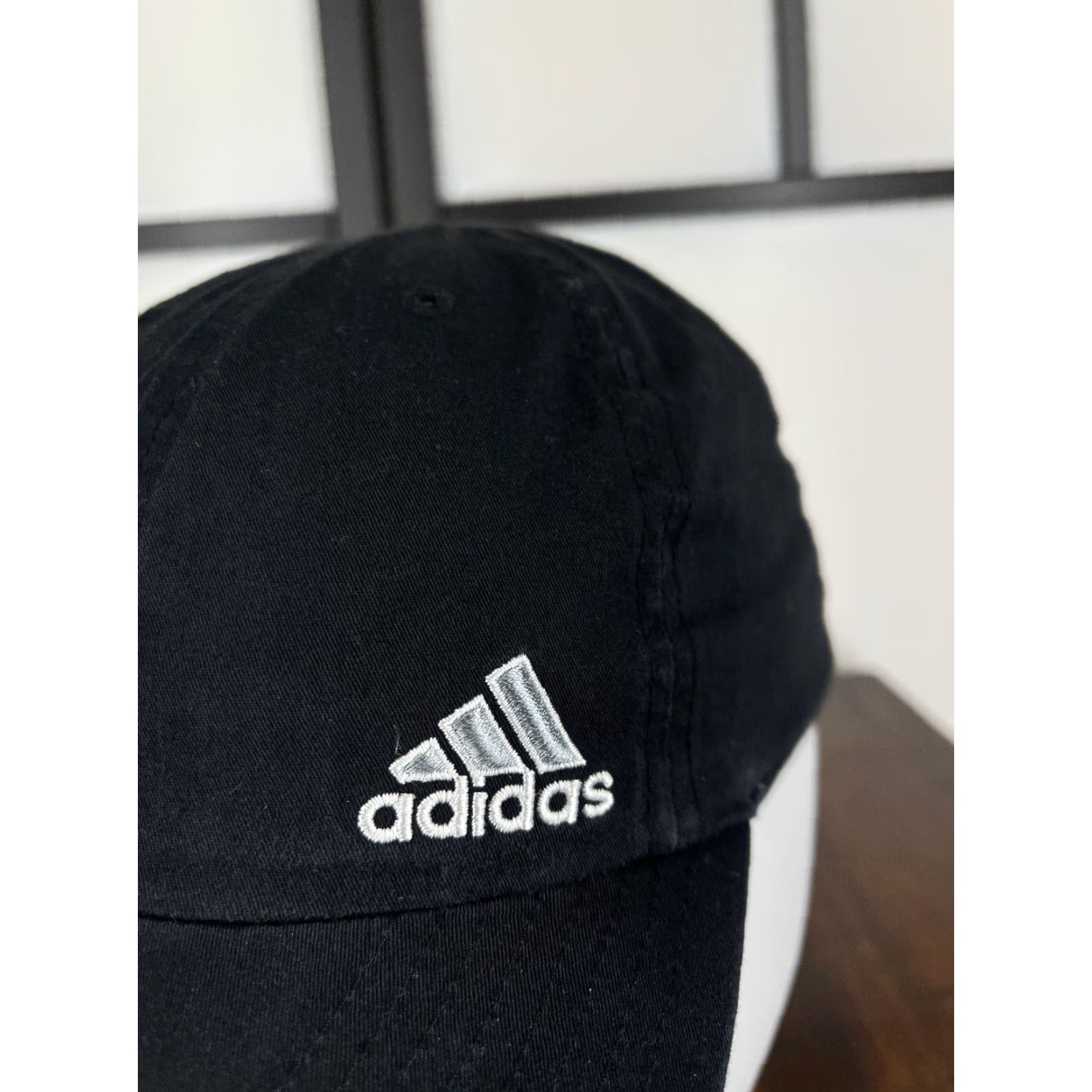 Adidas adidas Hat Cap Strap Back Adult One Size Black Cotton Poly Blend Climalite Golf Baseball Cap Mens Size ONE SIZE - 2 Thumbnail
