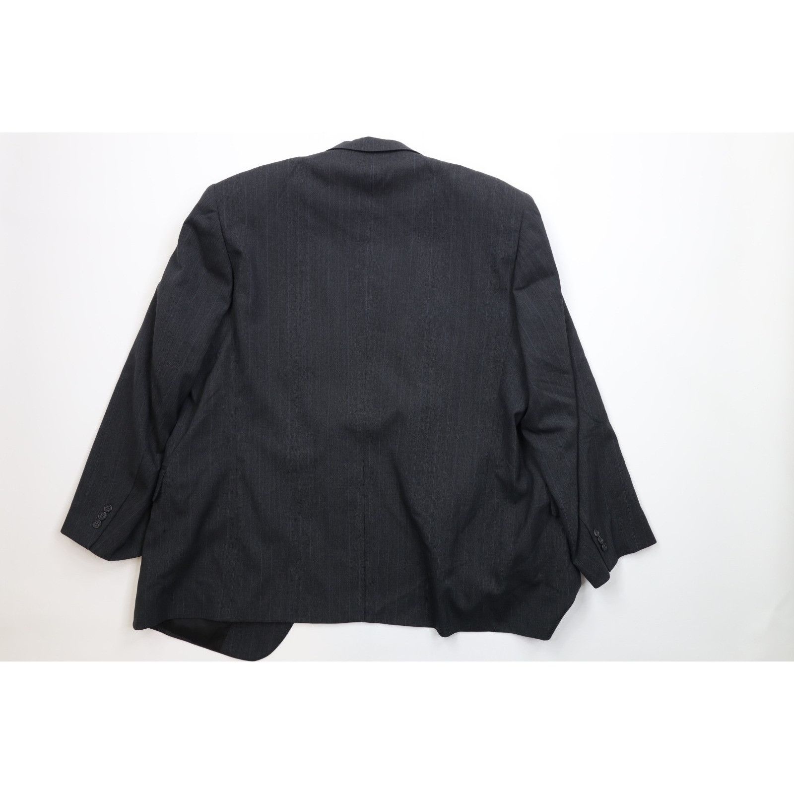 Vintage Vintage 90s Streetwear 2 Piece Wool Pinstriped Suit Size 50R - 8 Thumbnail