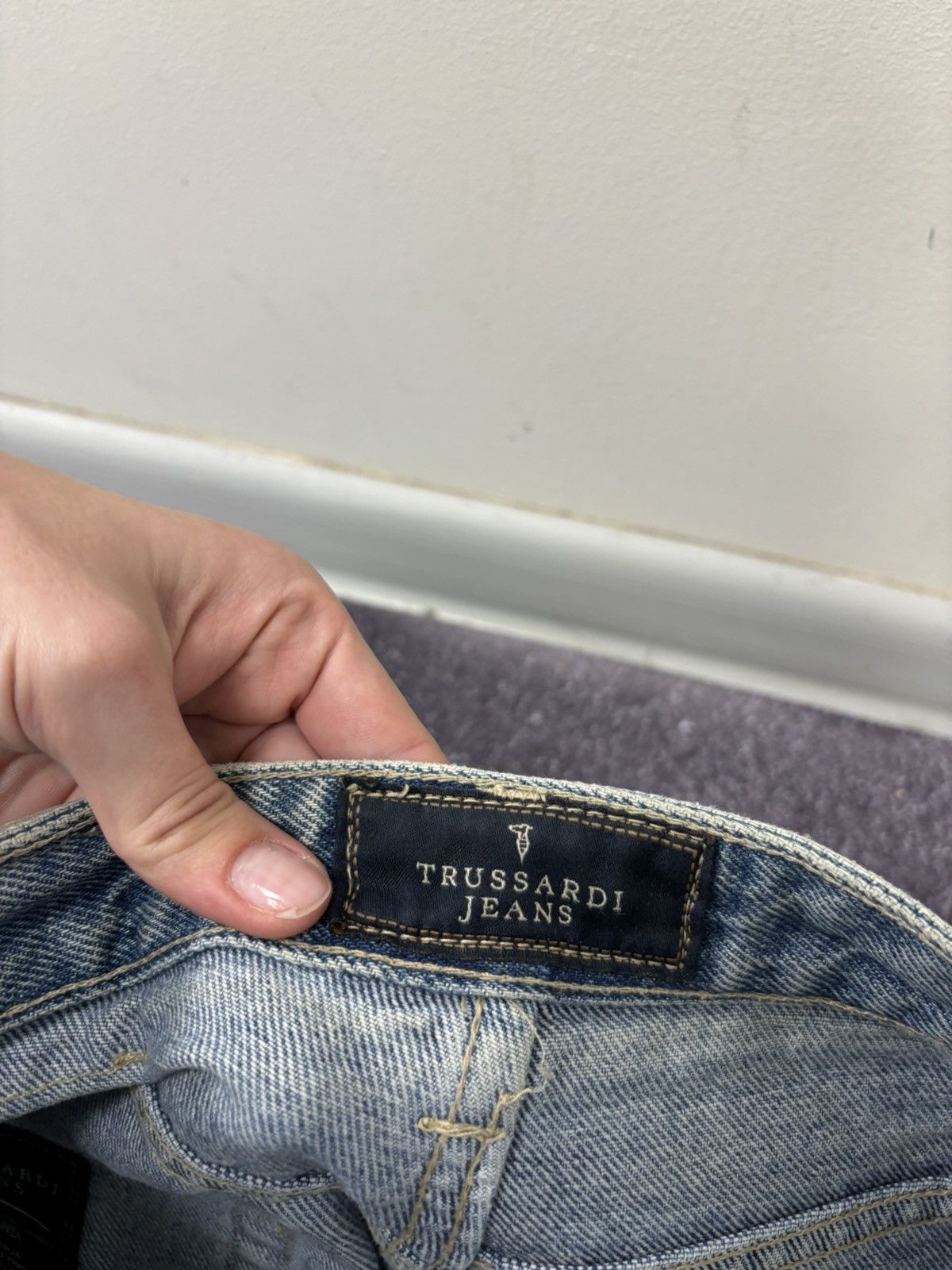 Trussardi Vintage Trussardi Women’s Straight Fit Italian Denim Jeans Size 31" - 17 Thumbnail