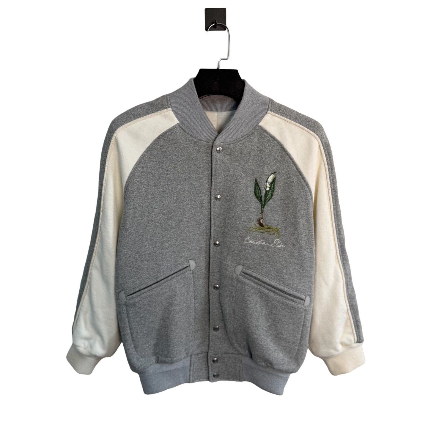 Dior Dior Lily of the Valley Embroidery Varsity Jacket Size XS Size US XS / EU 42 / 0 - 1 Thumbnail
