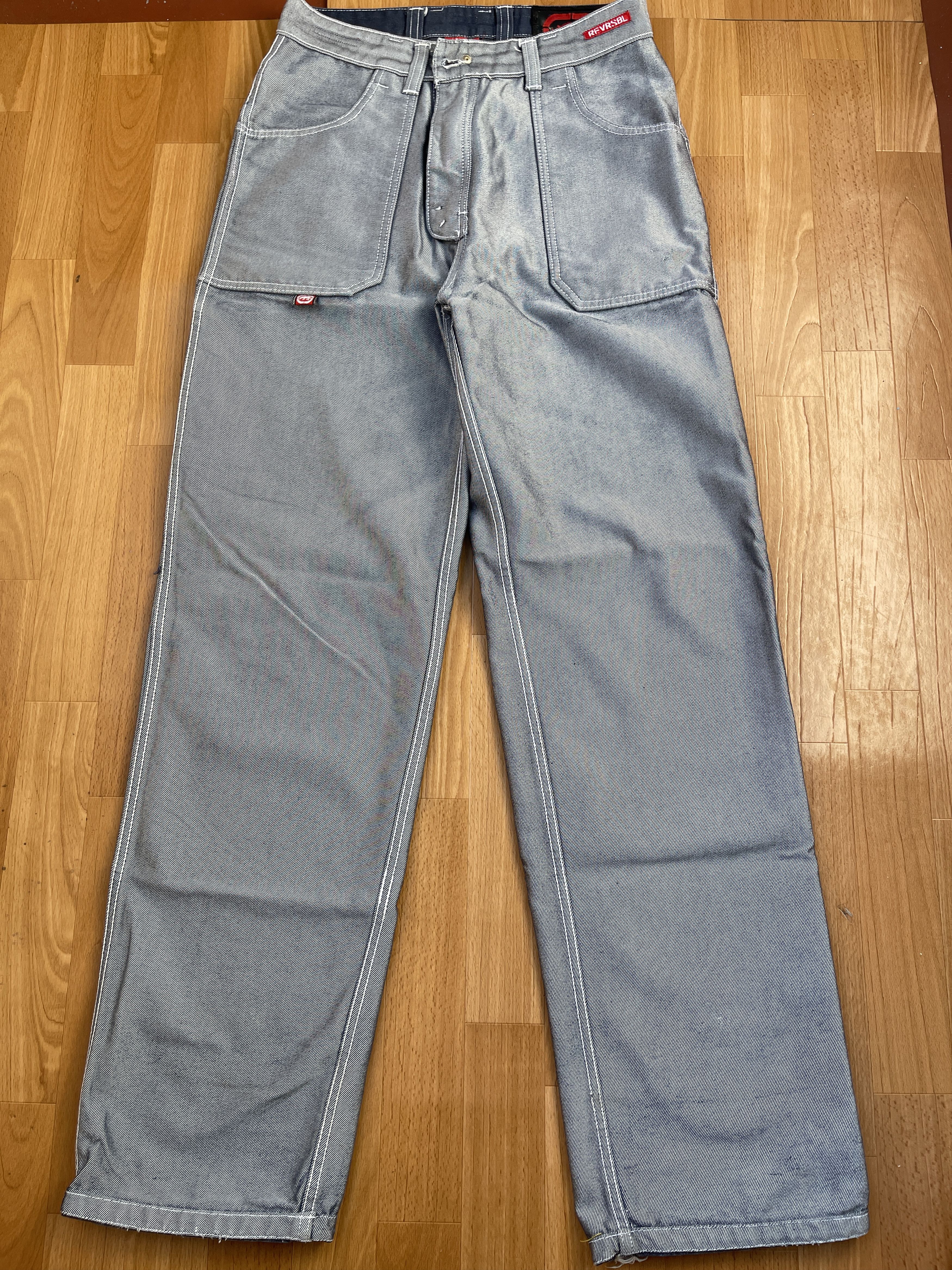 Ecko Unltd. Ecko Unltd jeans, shiny silver metallic vintage baggy Y2K 30 Size US 30 / EU 46 - 2 Thumbnail